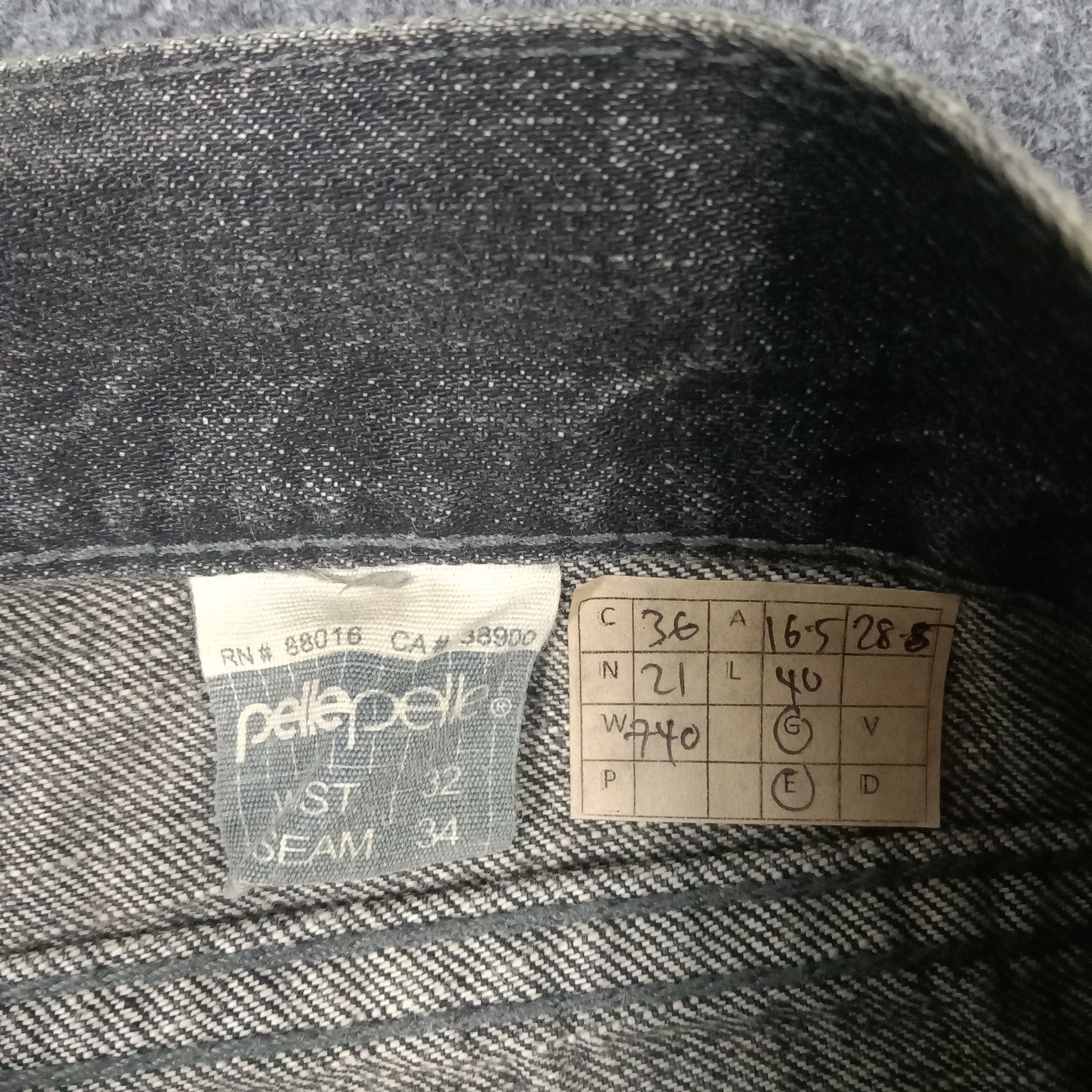 Marc Buchanan × Pelle Pelle × Vintage PELLE PELLE by Marc Buchanan Designer Baggy Denim Jeans Size US 33 - 14 Thumbnail
