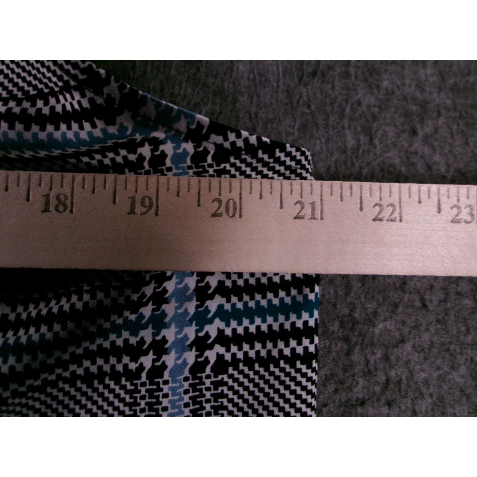 Apt. 9 VINTAGE Apt.9 Blouse Womens L Sleeveless Button Front Plaid Black White Teal Houndstooth Size L / US 10 / IT 46 - 3 Thumbnail