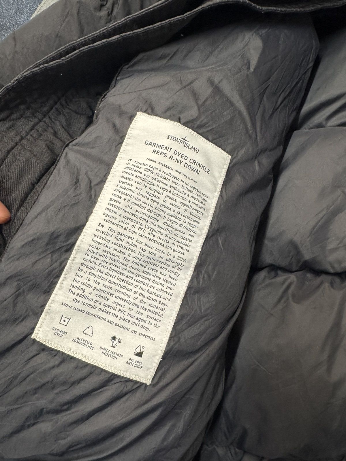 Stone Island Stone Island Garment dyed crinkle reps r-ny down parka Size US L / EU 52-54 / 3 - 8 Thumbnail