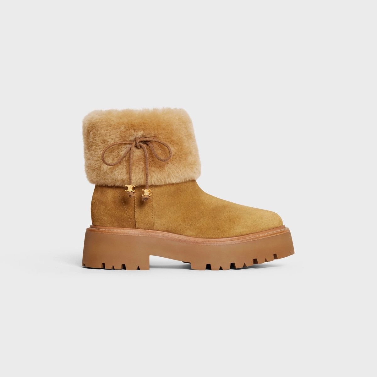Celine $2.5K VALUE CELINE BULKY BOOT WITH TRIOMPHE TASSELS Size US 8 / IT 38 - 1 Thumbnail