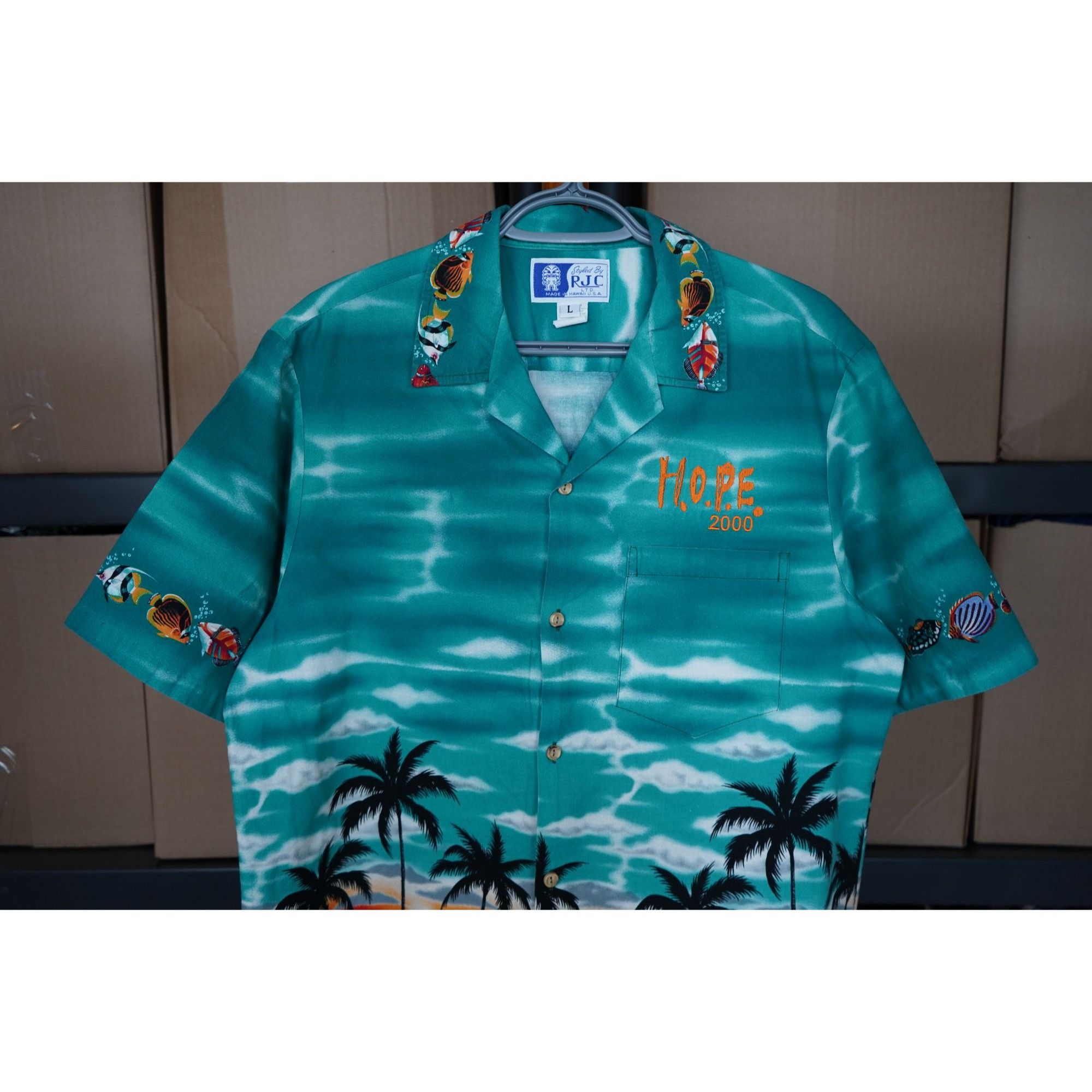 Vintage Y2K Styled By RJC Vintage Short Sleeve Shirt L #324 Size US L / EU 52-54 / 3 - 3 Thumbnail