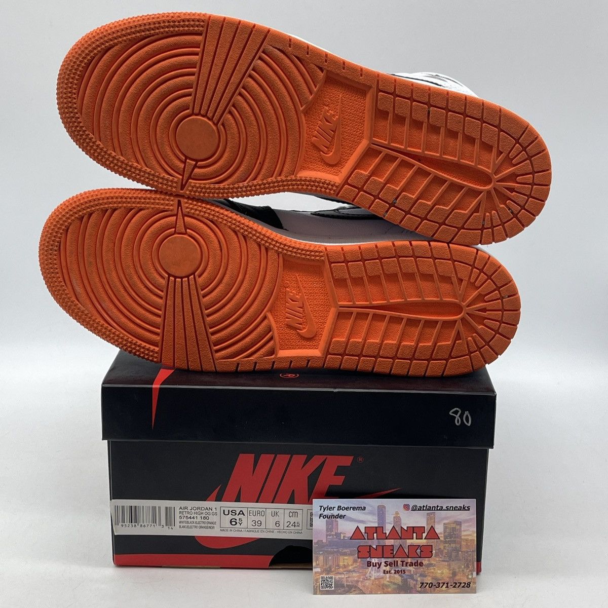 Jordan Brand Air Jordan 1 high electric orange Size US 6.5 / EU 39-40 - 7 Thumbnail