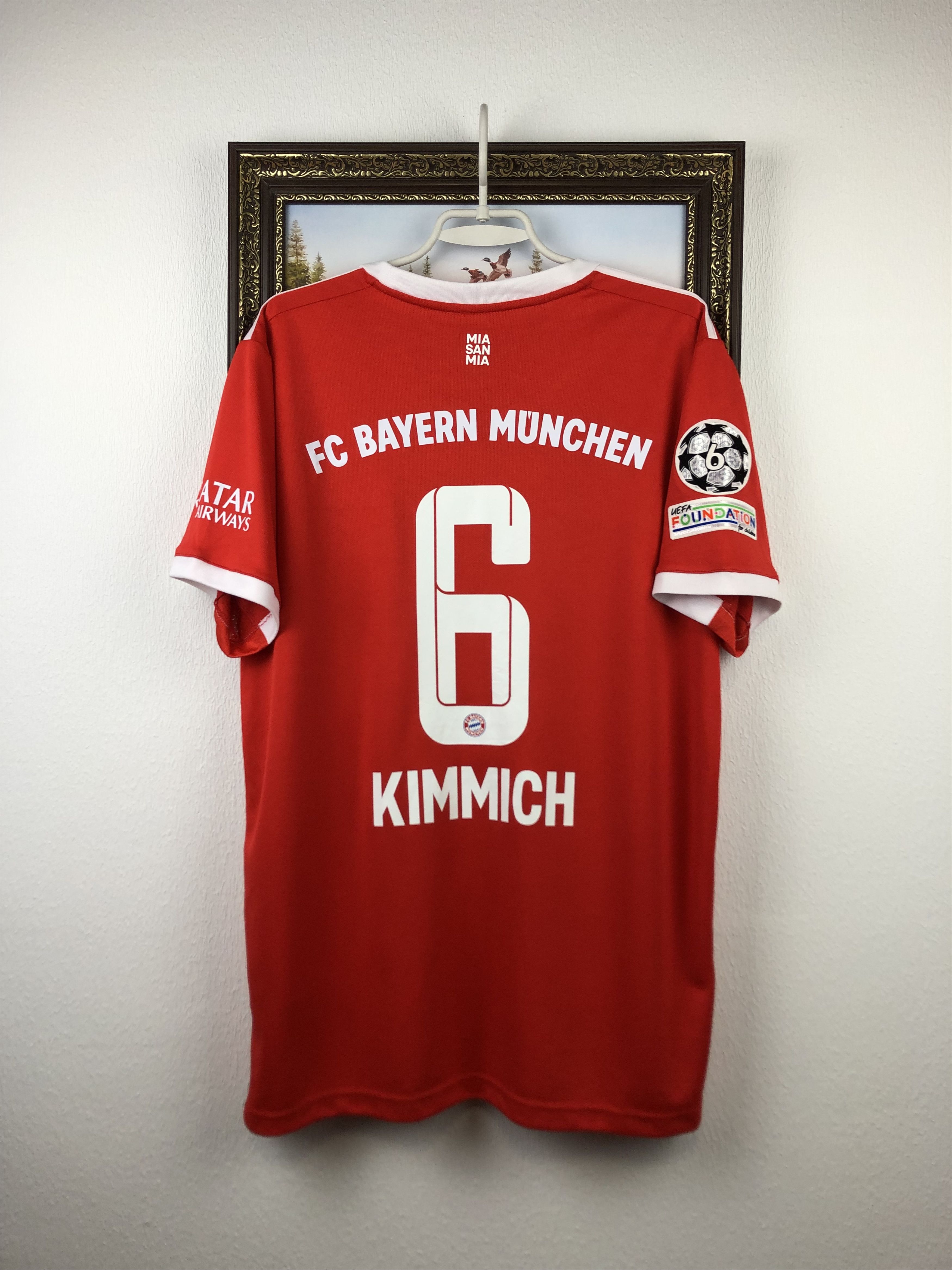 Adidas Bayern Munich football shirt 2022 #6 Kimmich Adidas Jersey Size US XXL / EU 58 / 5 - 1 Thumbnail