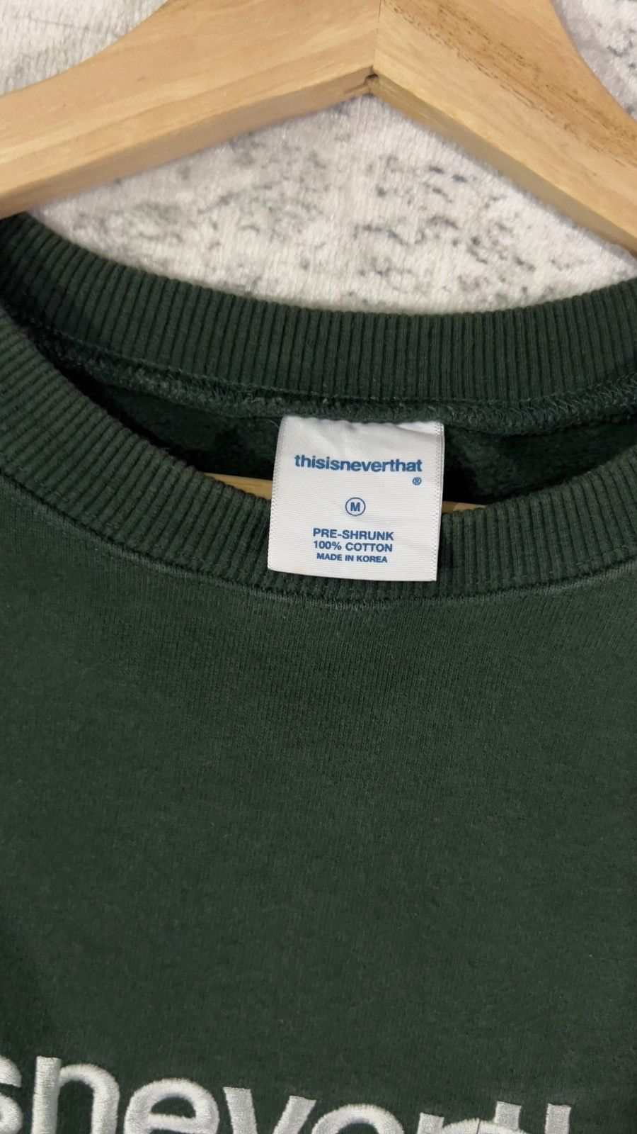 thisisneverthat 2000s THISISNEVERTHAT EMBROIDERY SPELL SWEATSHIRT Size US M / EU 48-50 / 2 - 6 Thumbnail