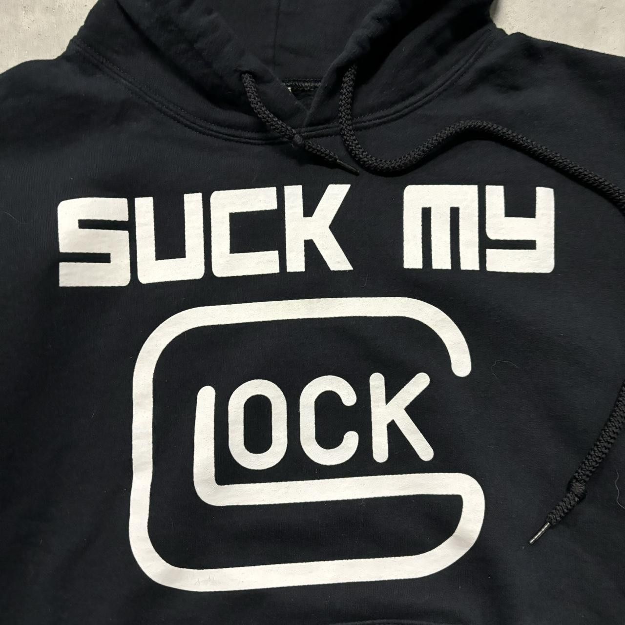 Japanese Brand × Vintage Vintage Y2K Suck My Glock Funny Opium Streetwear Hoodie! Size ONE SIZE - 6 Thumbnail