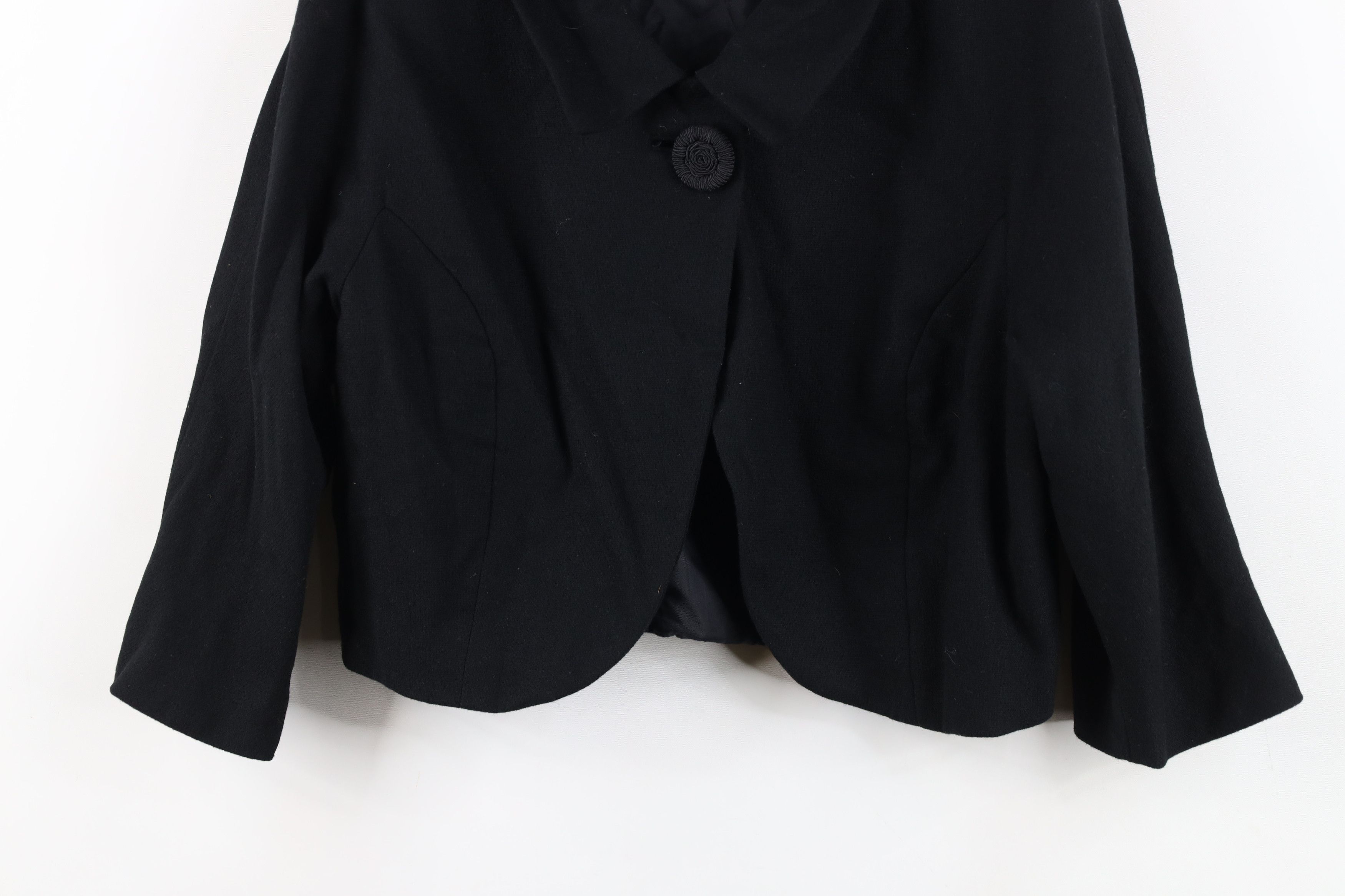 Vintage Vintage 50s Rockabilly Wool Cropped Blazer Jacket USA Size XXL / US 16-18 / IT 52-54 - 3 Thumbnail