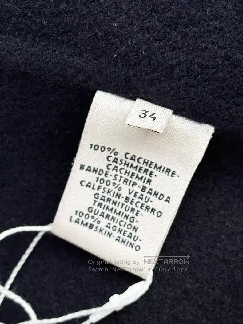 Hermes Hermes Cashmere and Suede Patchwork Dark Blue Long Coat Ja Size XXS / US 00 / IT 34 - 4 Thumbnail
