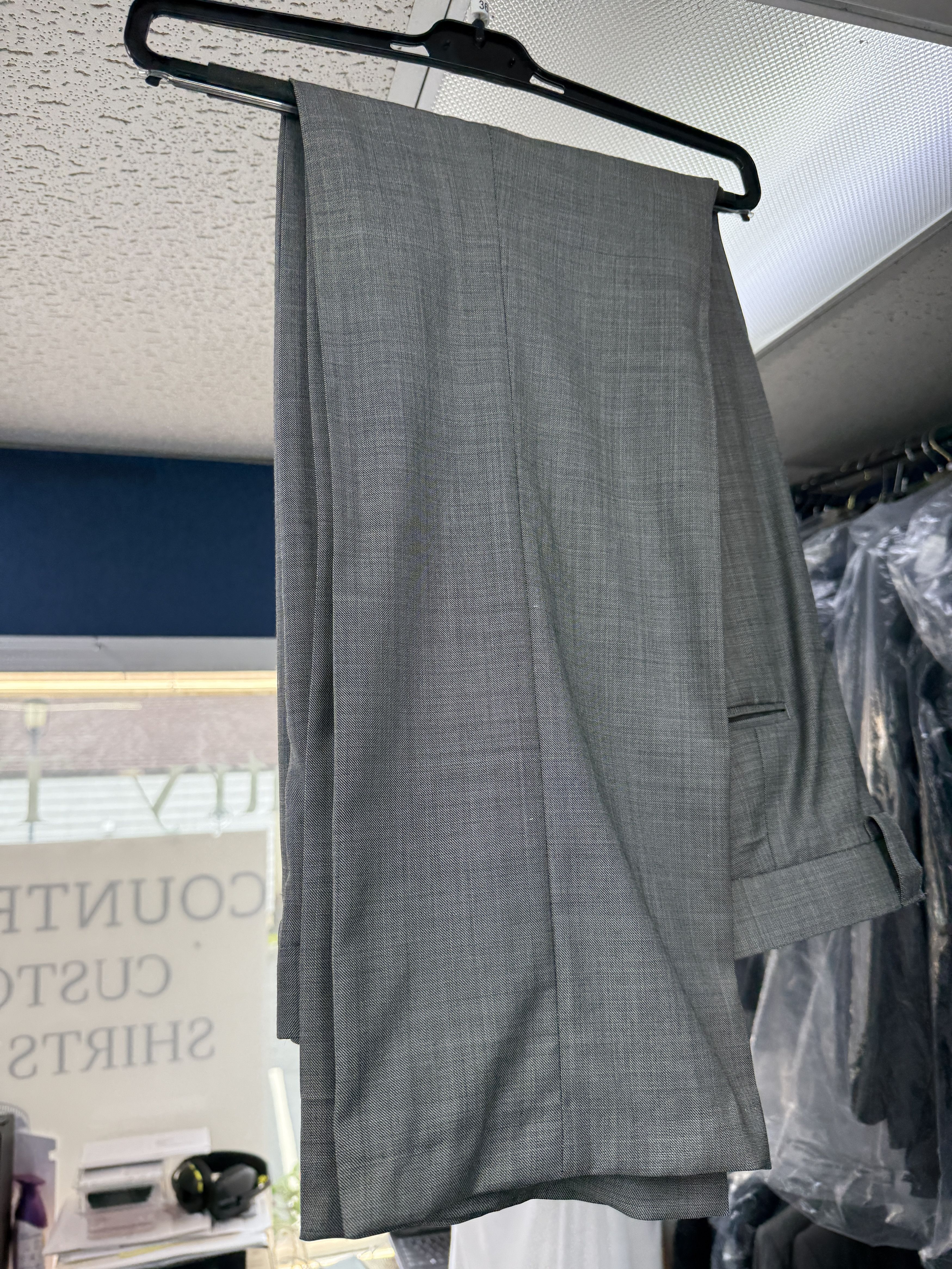 Designer × Other 42R Bespoke 2Pc Suit, Notch Lapel, Vents, Full Canva Size 42R - 12 Thumbnail