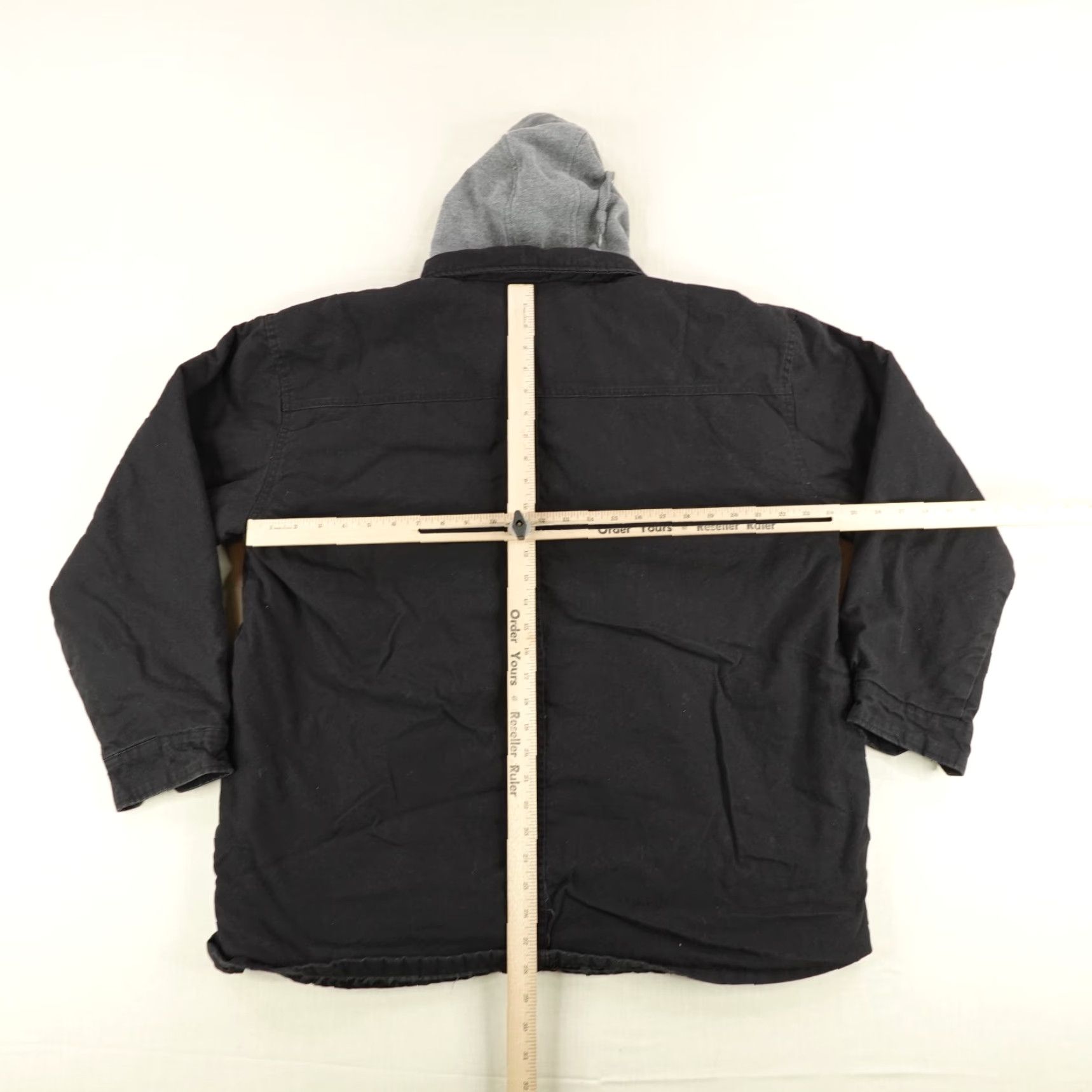 Dickies Dickies Jacket Mens XL Black Quilt Lined Hooded Chore Field Barn Work Coat Zip Jacket Size US XL / EU 56 / 4 - 5 Thumbnail