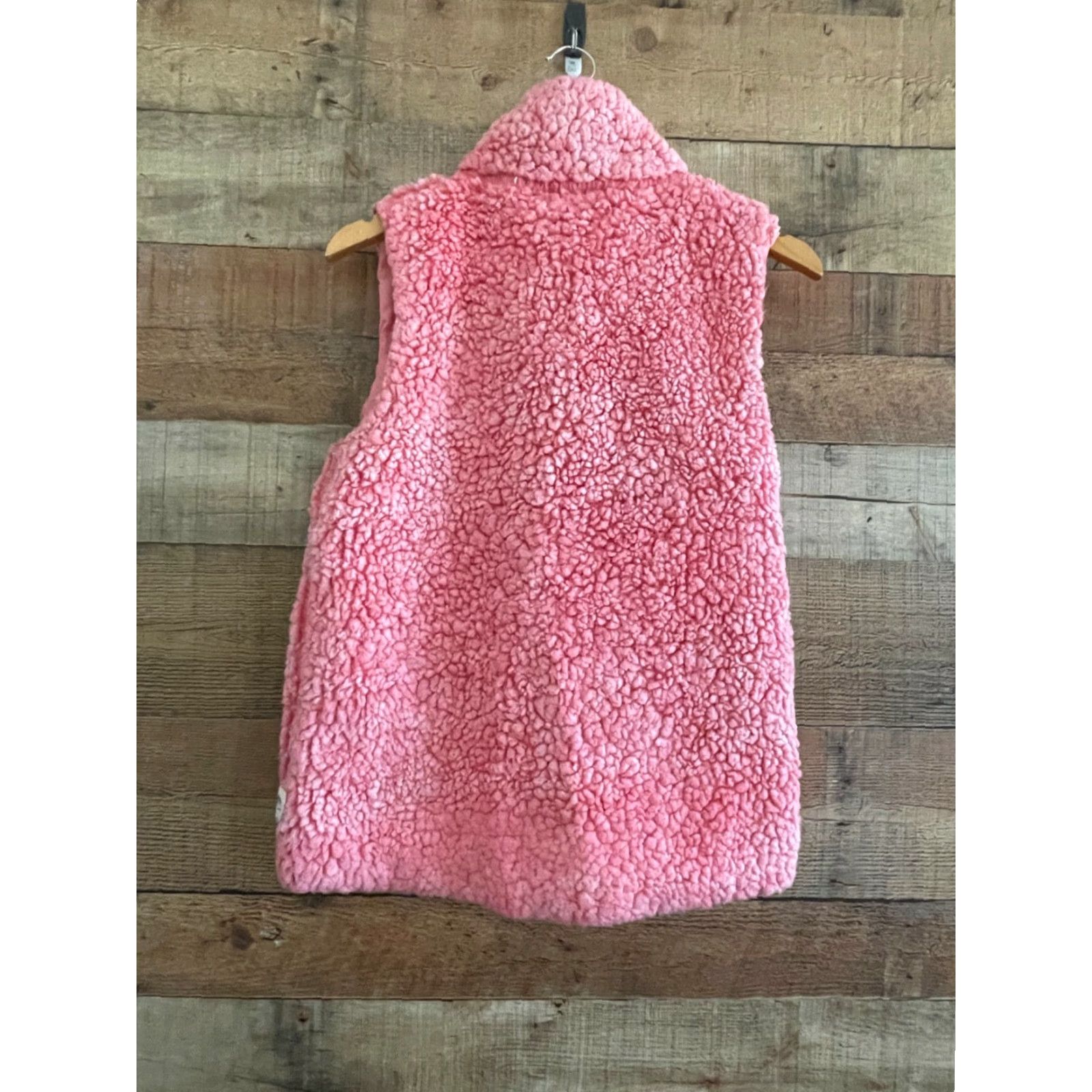 Pinko SIMPLY SOUTHERN Vest Womens Lined Sherpa Pink Small Preppy Zip Full Zip Vest Size S / US 4 / IT 40 - 3 Thumbnail