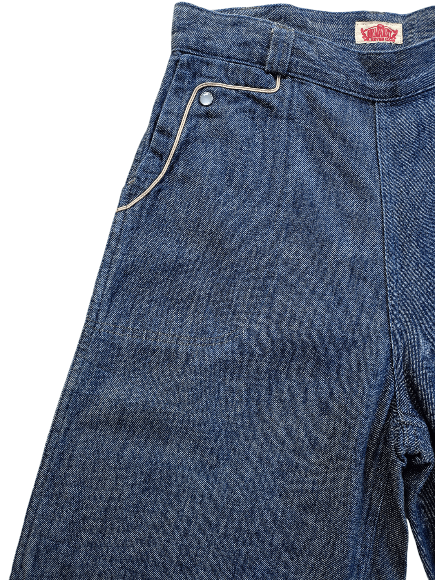 Japanese Brand × Vintage HR MARKET Women's Wide Leg Vintage Streetwear Denim Size 28" / US 6 / IT 42 - 3 Thumbnail