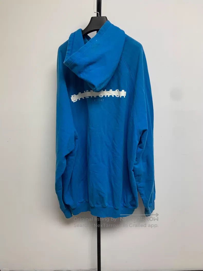 Balenciaga Balenciaga Letter Print Hooded Long Sleeve Sweatshirt Size US L / EU 52-54 / 3 - 2 Thumbnail