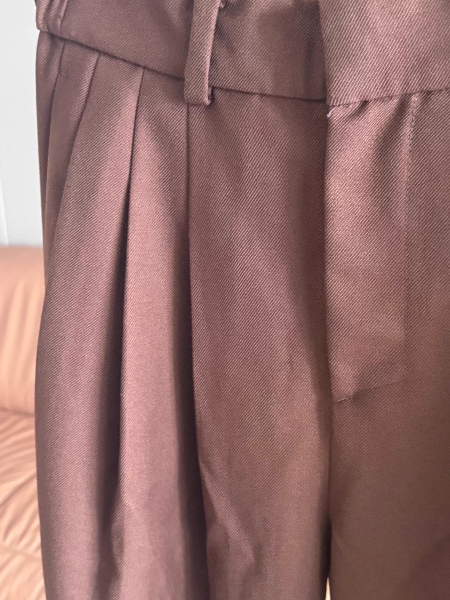 Other Yunyi Australian Wool 6Pleat Pants Dove M NWT Size US 32 / EU 48 - 2 Thumbnail