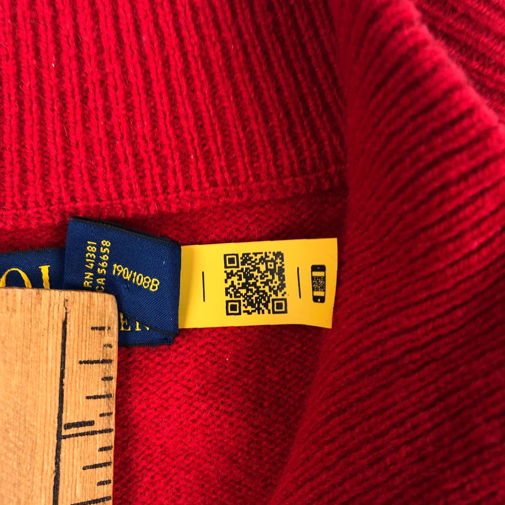 Polo Ralph Lauren Polo Ralph Lauren Wool Sweater Mens 2XL Red Quarter Zip Pullover Size US XXL / EU 58 / 5 - 7 Thumbnail