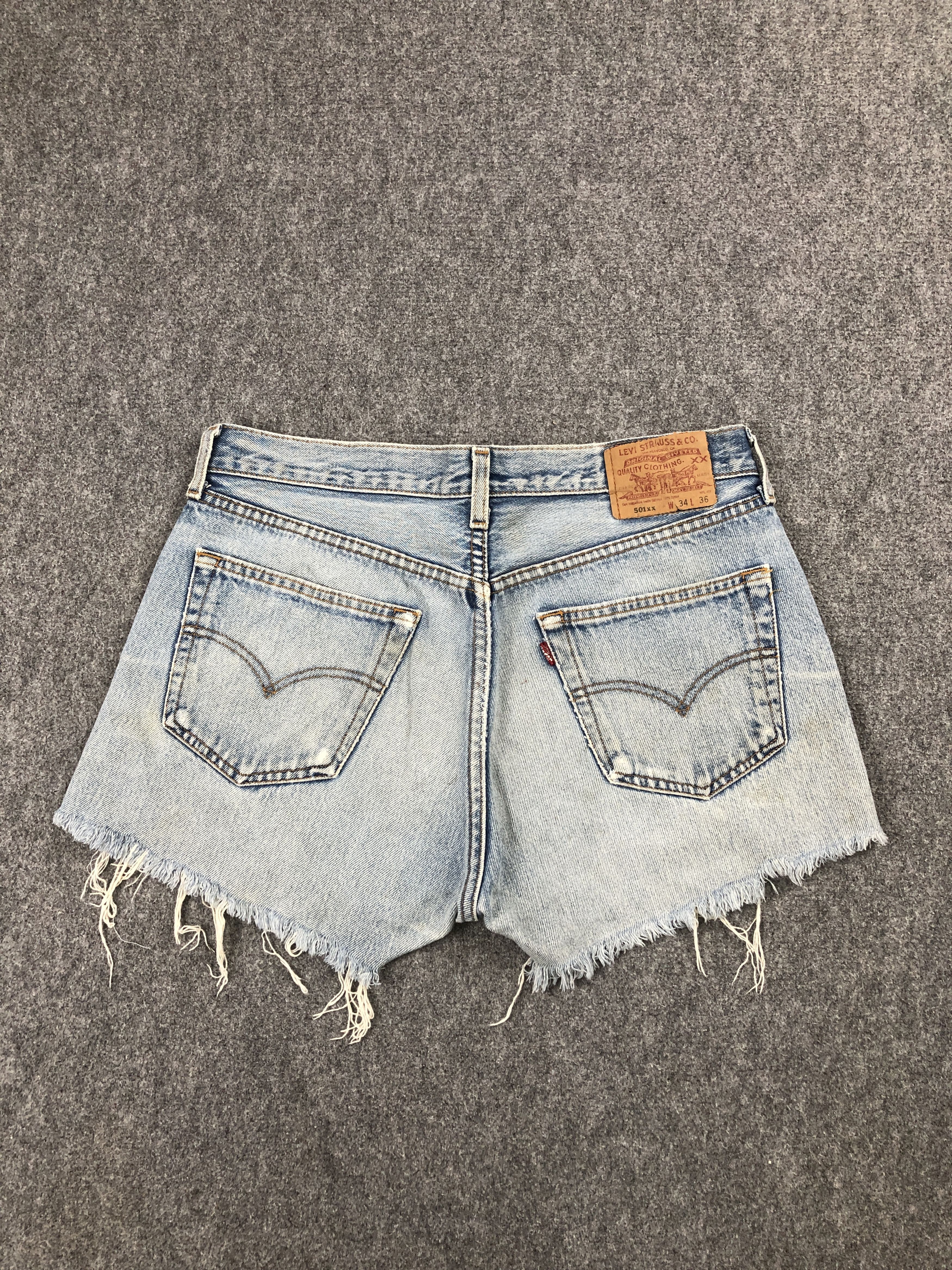 Levi's Vintage Distressed Levis 501 Cropped Jeans DP2416 Size US 32 / EU 48 - 3 Thumbnail