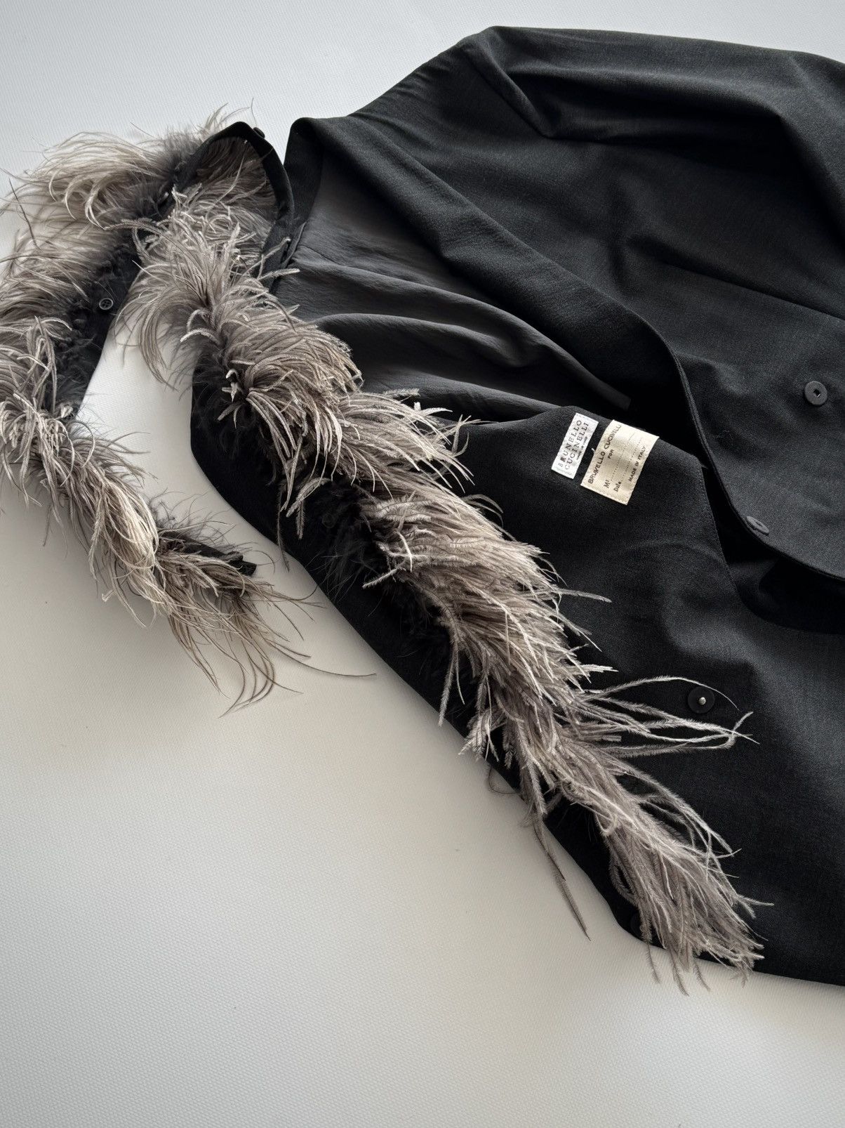 Brunello Cucinelli Brunello Cucinelli Fur Neckline Wool Coat Size M / US 6-8 / IT 42-44 - 6 Thumbnail