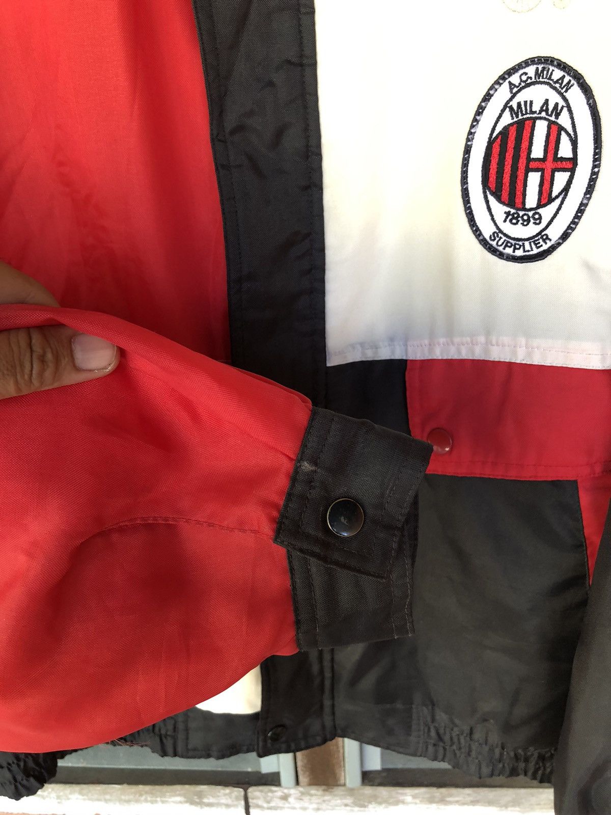 Japanese Brand Vintage AC Milan Bridgestone Nylon Jacket Rare Size US L / EU 52-54 / 3 - 4 Thumbnail