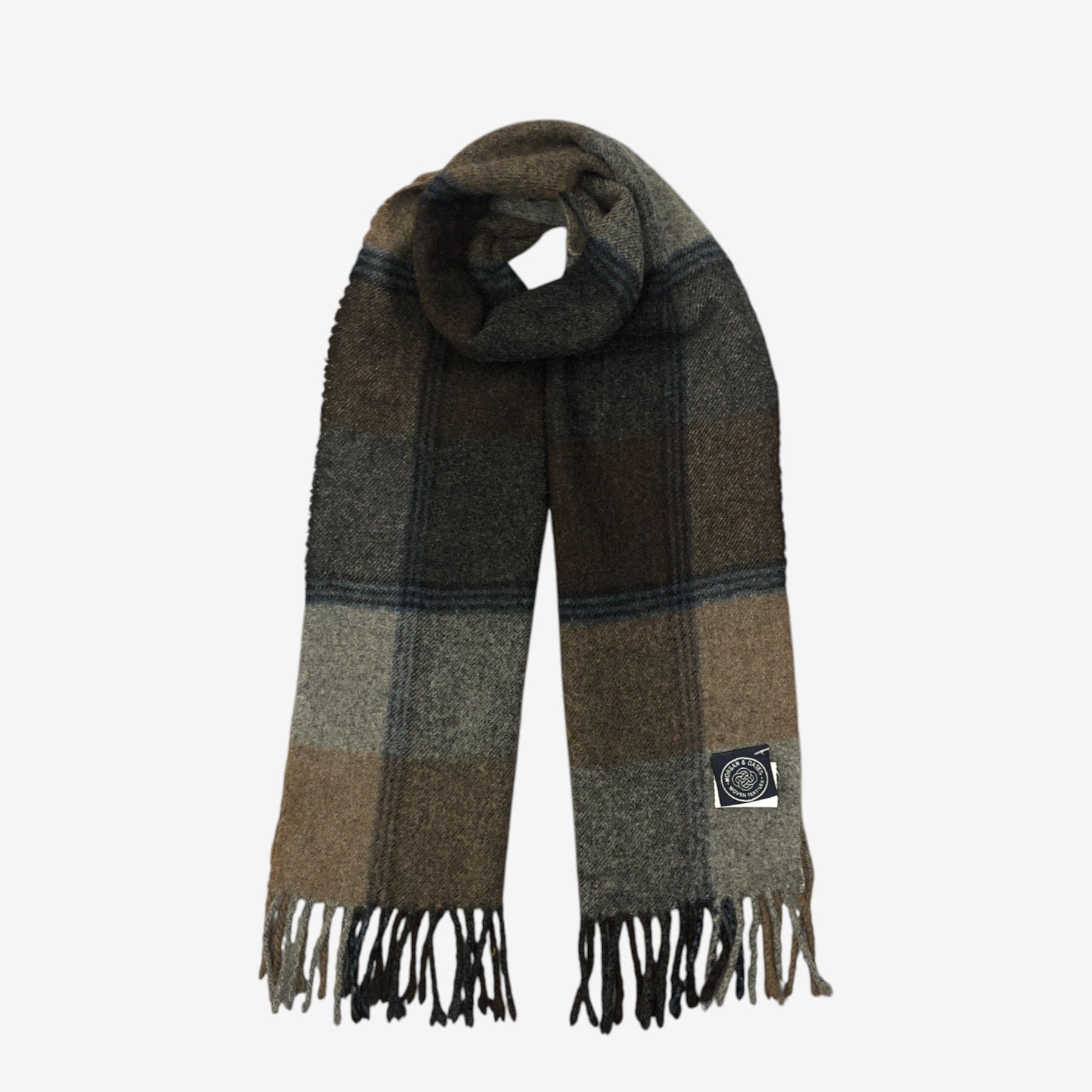 Japanese Brand Vintage Morgan & Dates Scarf Muffler Wool Plaid Scarves Size ONE SIZE - 1 Thumbnail