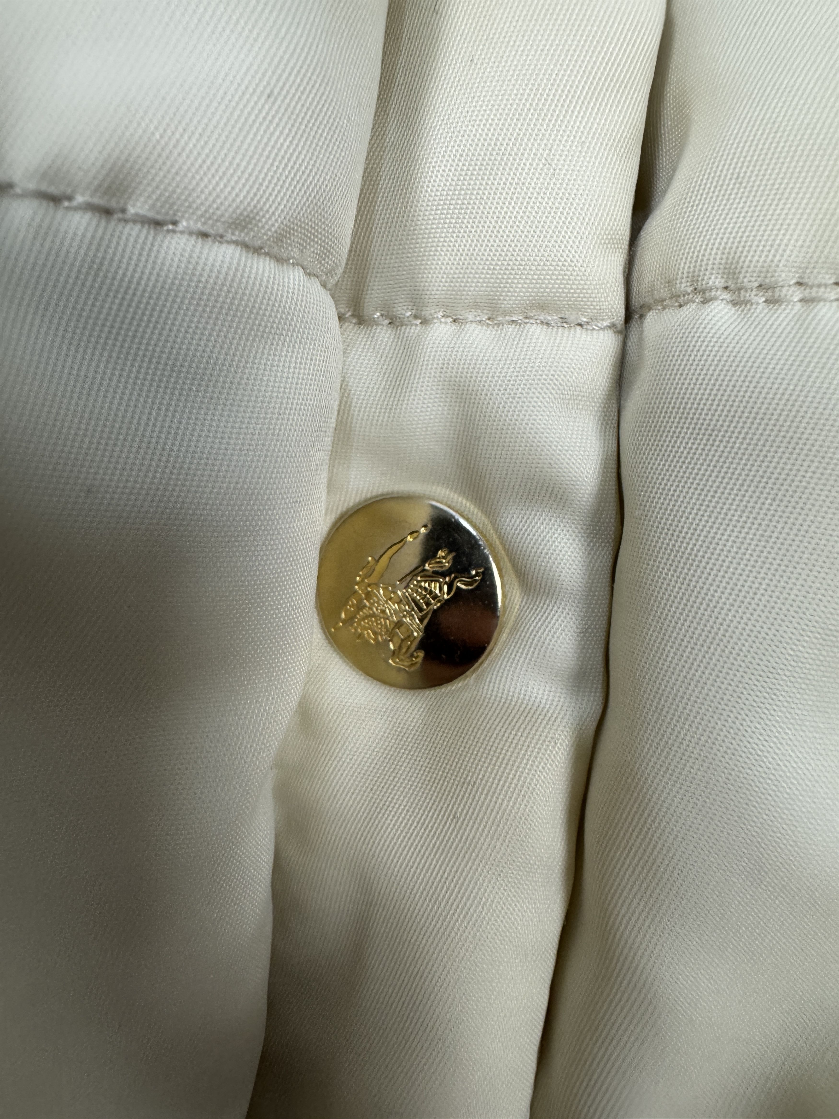 Burberrys vintage 90s 80s parka cream jacket 38