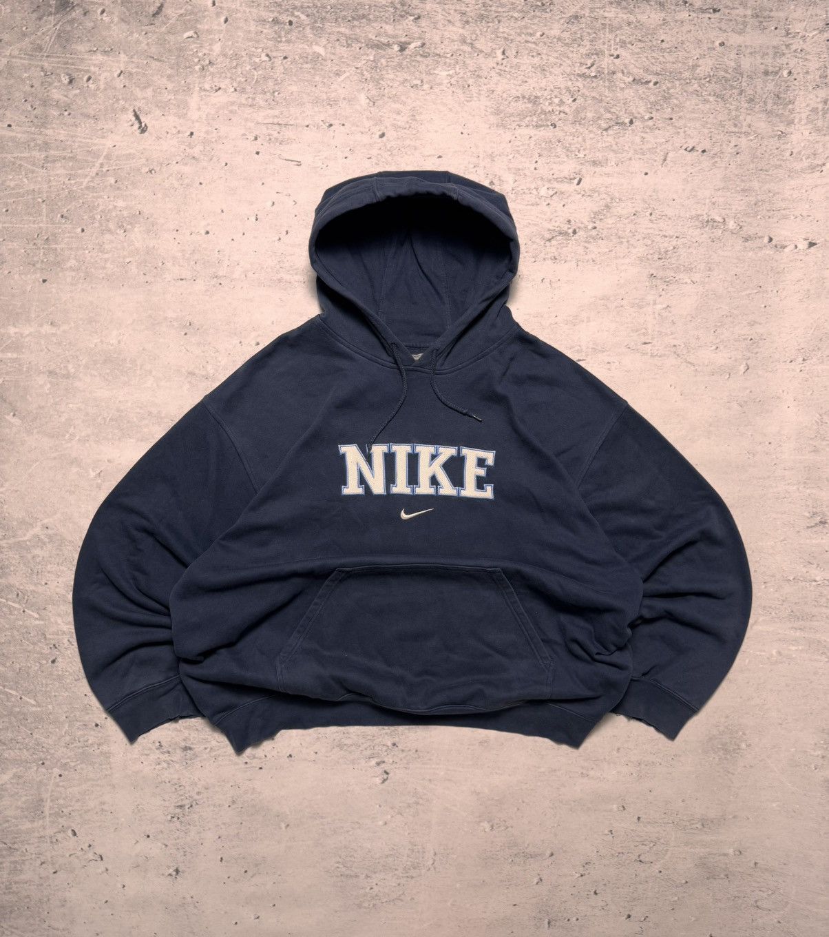 Nike × Vintage NIKE VINTAGE CENTER LOGO OVERSIZE BOXY HOODIE Size US XL / EU 56 / 4 - 1 Thumbnail