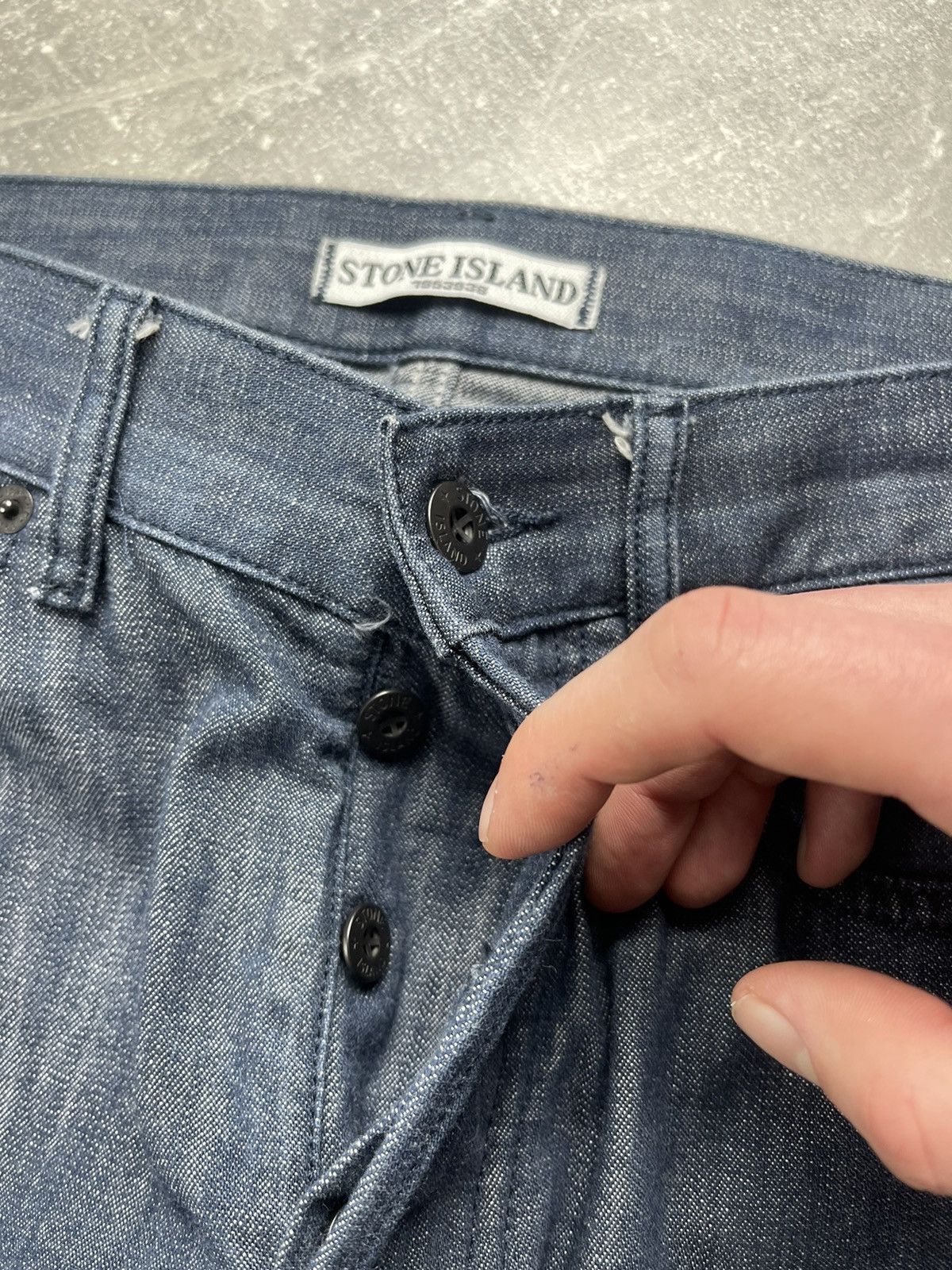 Stone Island Stone Island SL Slim Jeans Early 2010s Dark Blue Denim Size US 33 - 11 Thumbnail