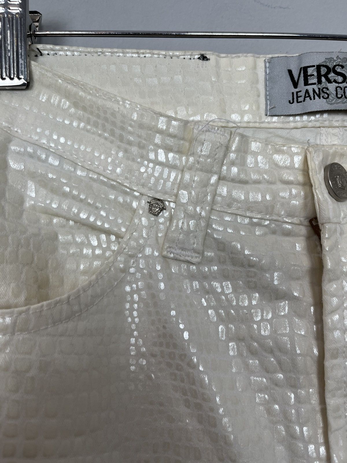 Versace × Versace Jeans Couture × Vintage Versace Jeans Couture Vintage Rare Snakeskin Pants Italy Size 29" - 9 Thumbnail