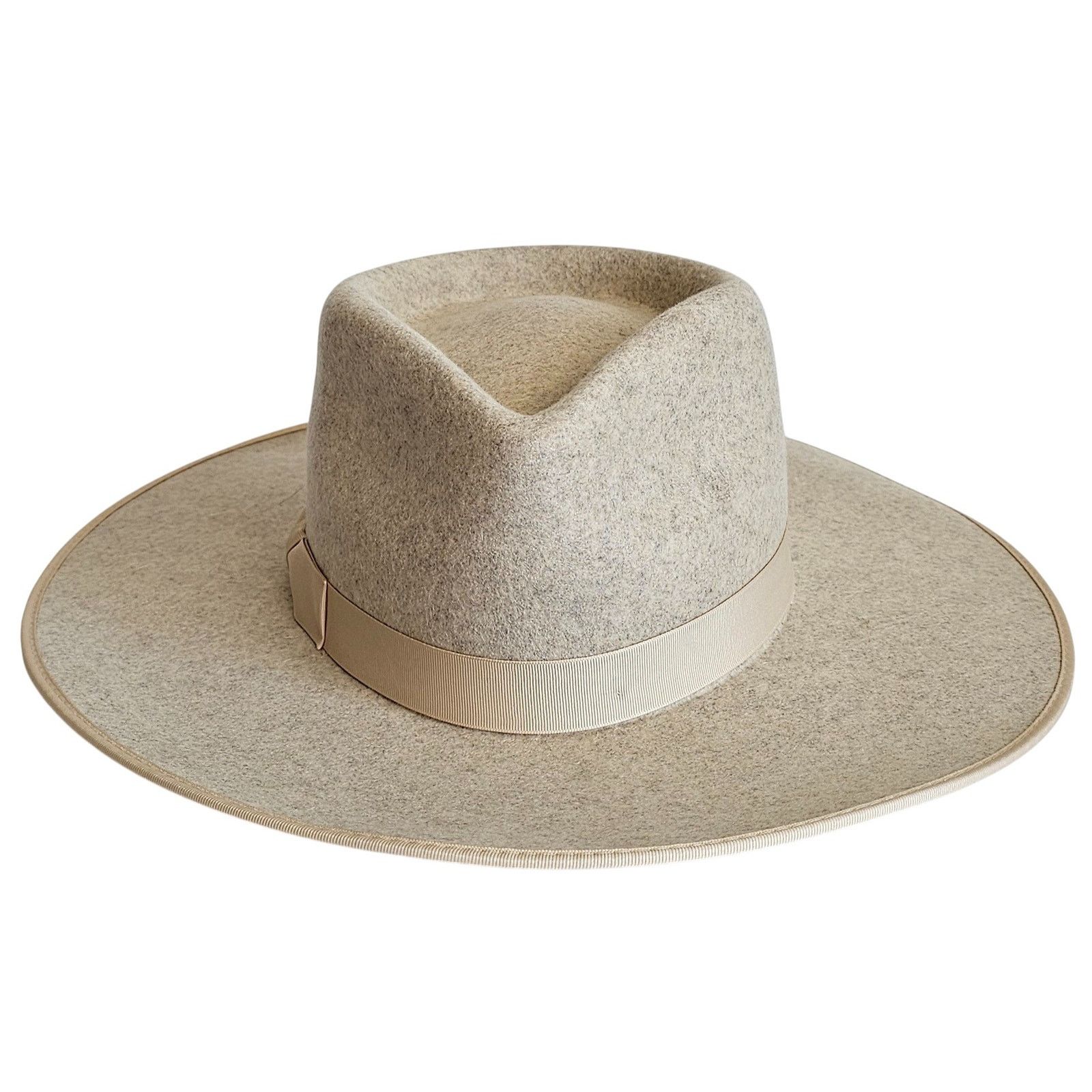 Lack of Color Lack of Color Carlo Speckled Grey Rancher hat (Ivory) Size ONE SIZE - 3 Thumbnail