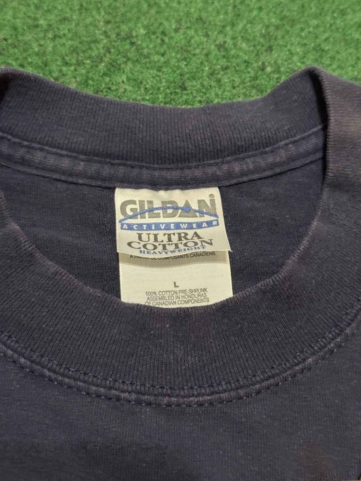 Gildan × Vintage Y2K Deer Animal Print Funny Sleeping Hunter Graphic T Shirt Size US L / EU 52-54 / 3 - 3 Thumbnail