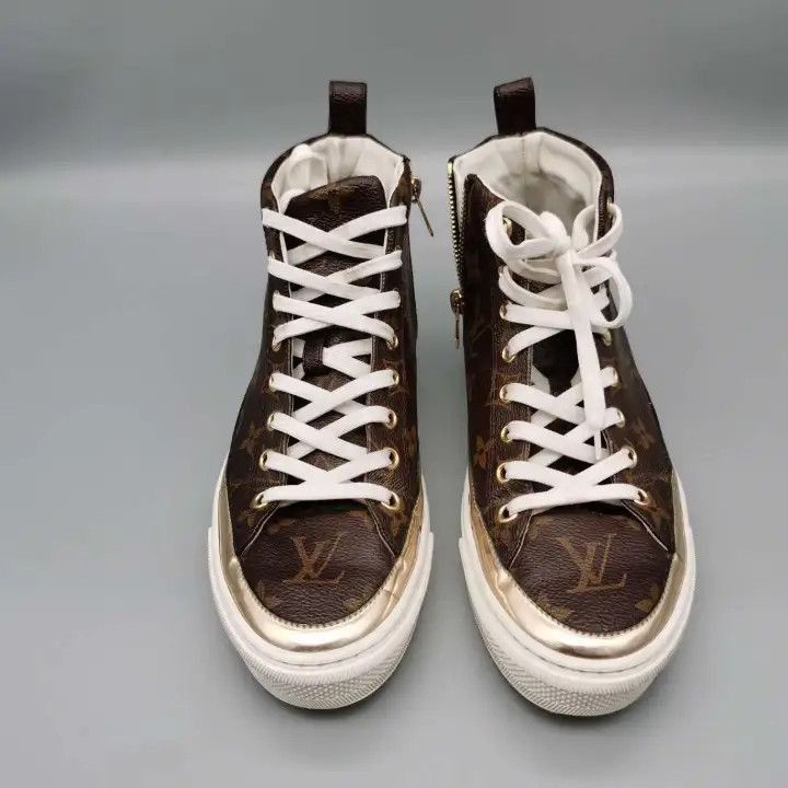 Louis Vuitton Louis Vuitton Stellar Monogram High-Top Sneakers -2508 Size US 6.5 / EU 39-40 - 5 Thumbnail