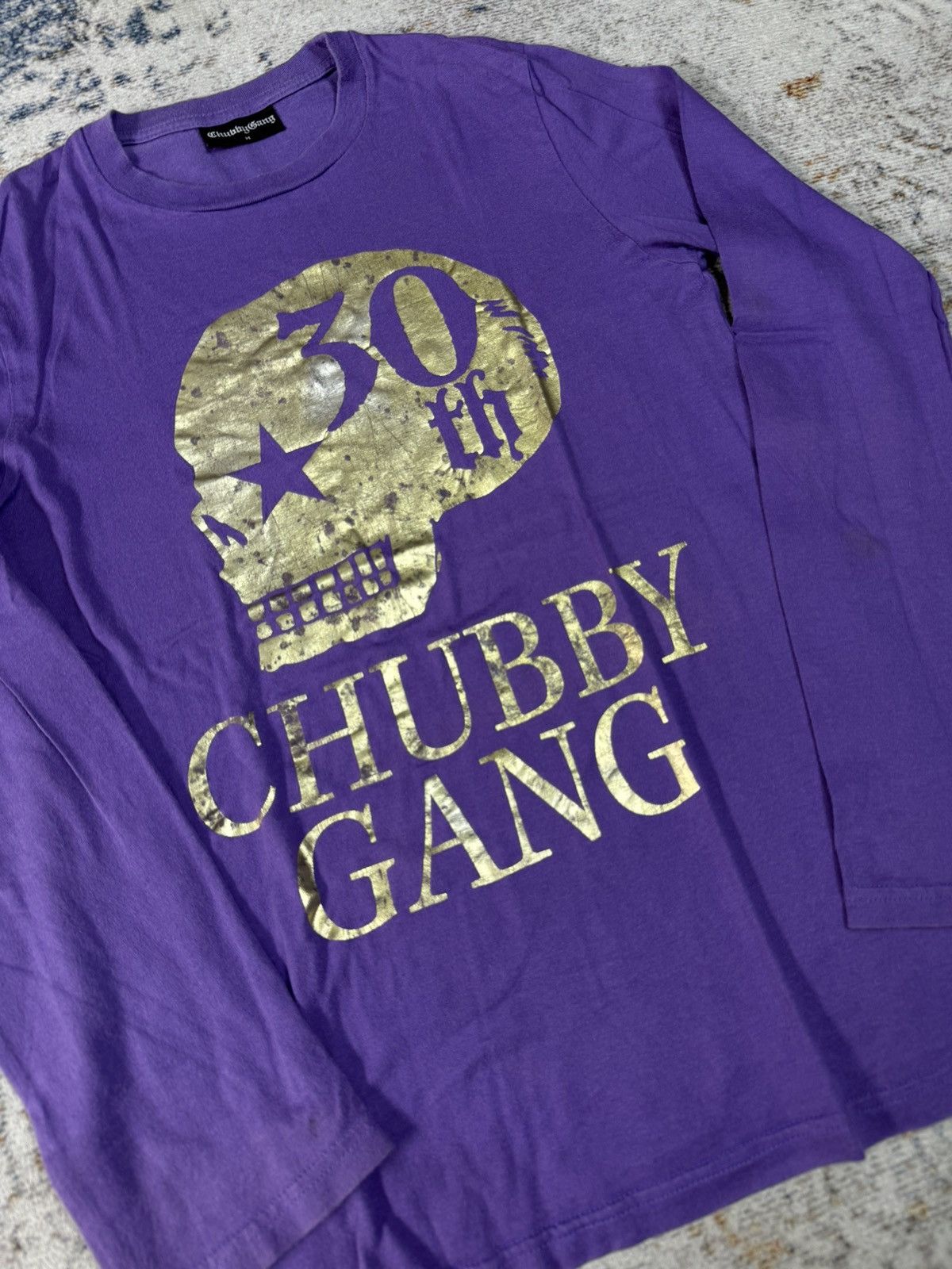 Japanese Brand Chubby gang skull art long sleeve Size US M / EU 48-50 / 2 - 2 Thumbnail