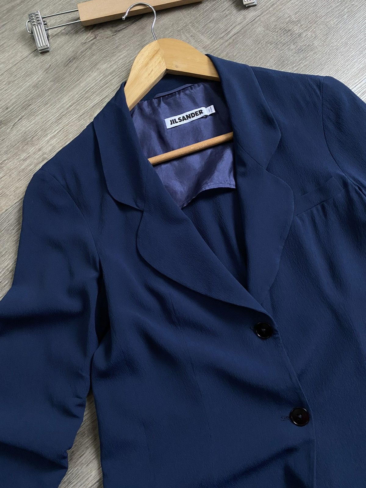 Jil Sander 🫧JIL SANDER SILK BLAZER Vintage Raf Simons Era Size XS / US 0-2 / IT 36-38 - 5 Thumbnail