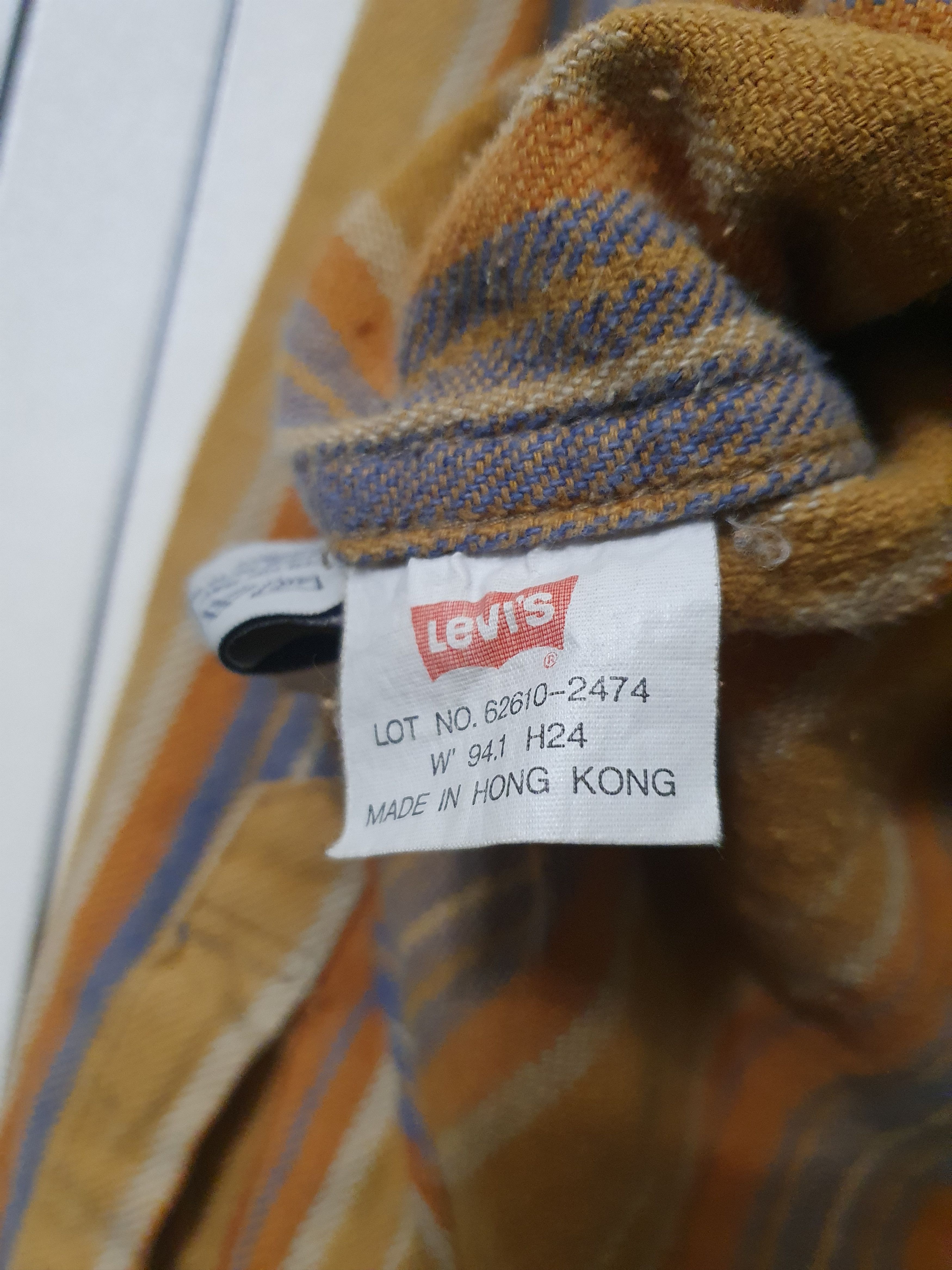 Levi's × Vintage 80's Levis Vintage Striped ZIP Double Pocket Sweatshirt Size US L / EU 52-54 / 3 - 17 Thumbnail