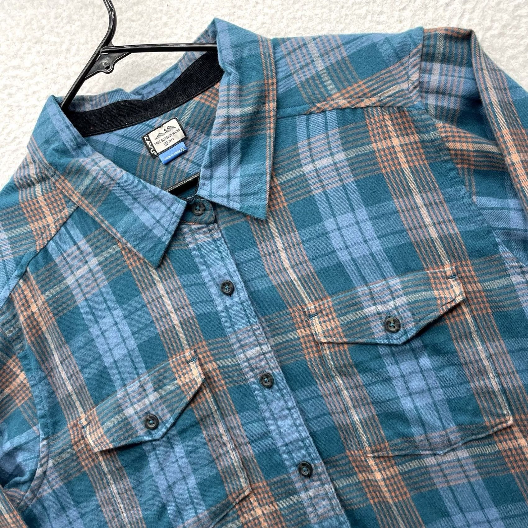 KAVU KAVU Flannel Shirt Womens XL Plaid Multicolor Button-Up Casual Long Sleeve Classic Outdoor Fall Spring Summer Winter Mens Womens Girls Boys Size XL / US 12-14 / IT 48-50 - 2 Thumbnail