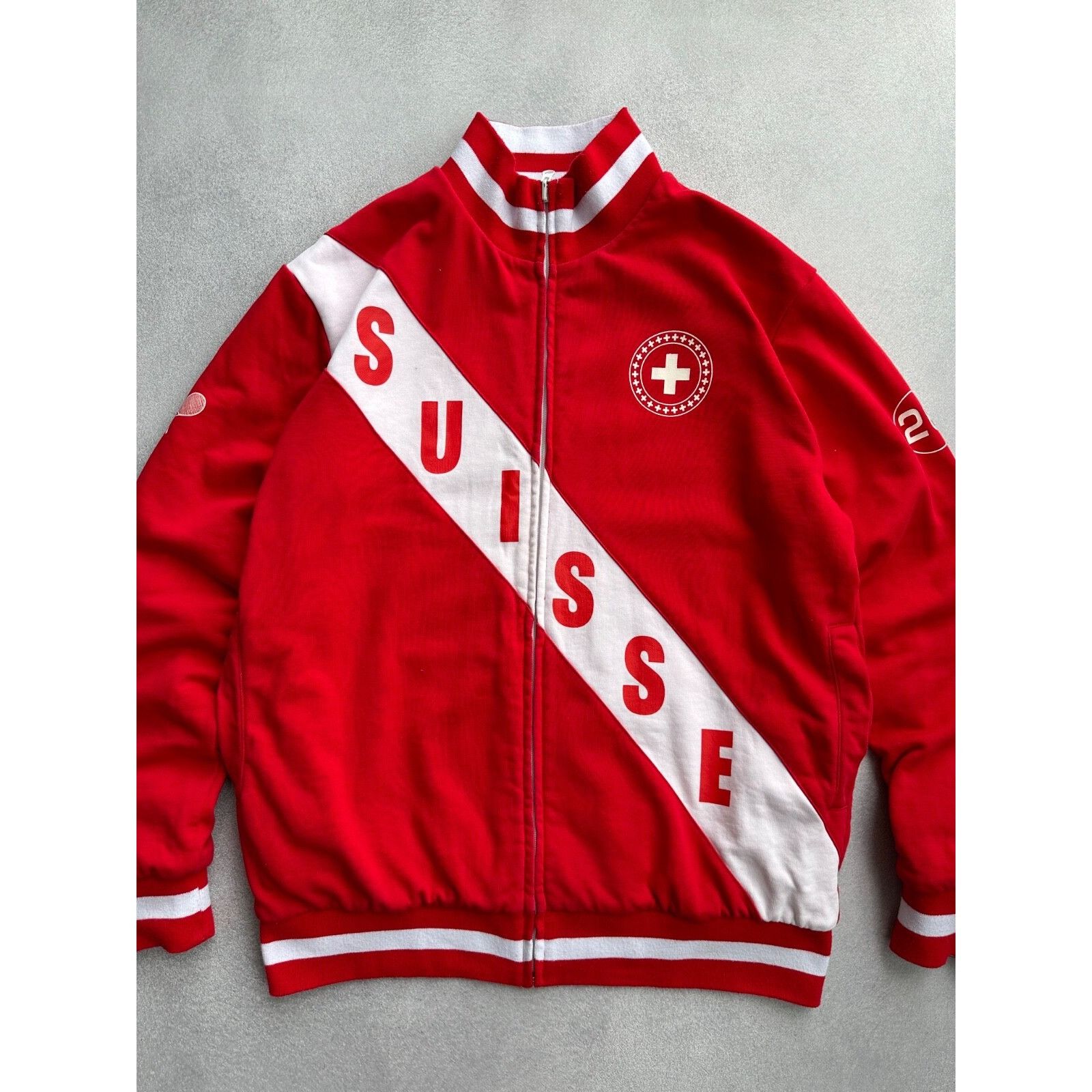 Vintage VTG Roger Federer Switzerland Tennis Reversible Heavy Zip Ol Size US XL / EU 56 / 4 - 4 Thumbnail