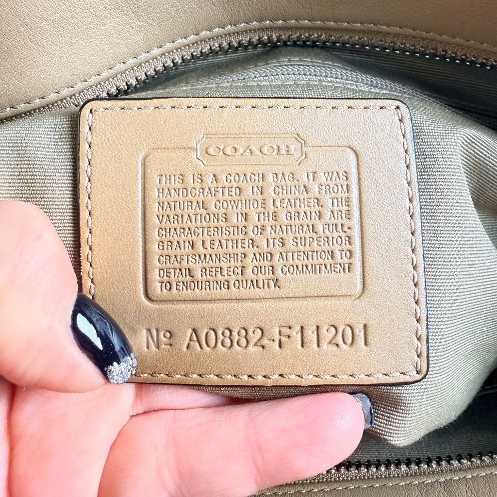 Coach Coach Madison Lindsey Gathered Leather Satchel - Tan/Beige Size ONE SIZE - 10 Thumbnail