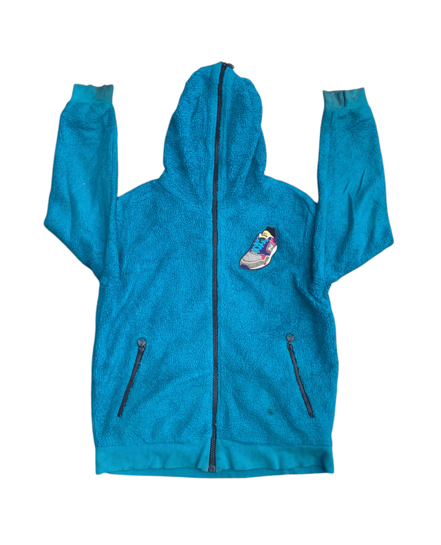 New Balance Rare Vtg New Balance Fleece Full Zipper Hoodie Jacket Size US M / EU 48-50 / 2 - 4 Thumbnail