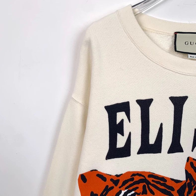 Gucci Gucci Beige logo pattern printed cotton round-neck long-sle Size US L / EU 52-54 / 3 - 3 Thumbnail