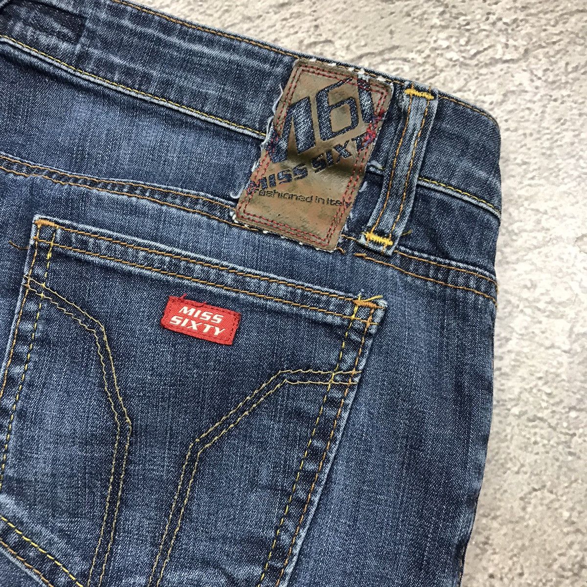 Vintage Vintage 90s Distressed Flared Low Rise Jeans Grunge Slim 30 Size 30" / US 8 / IT 44 - 6 Thumbnail