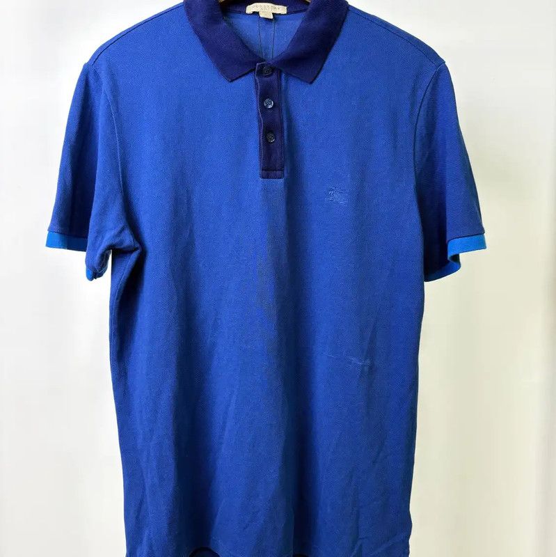 Burberry Burberry Light Blue Men's Polo Shirt Size US M / EU 48-50 / 2 - 1 Thumbnail