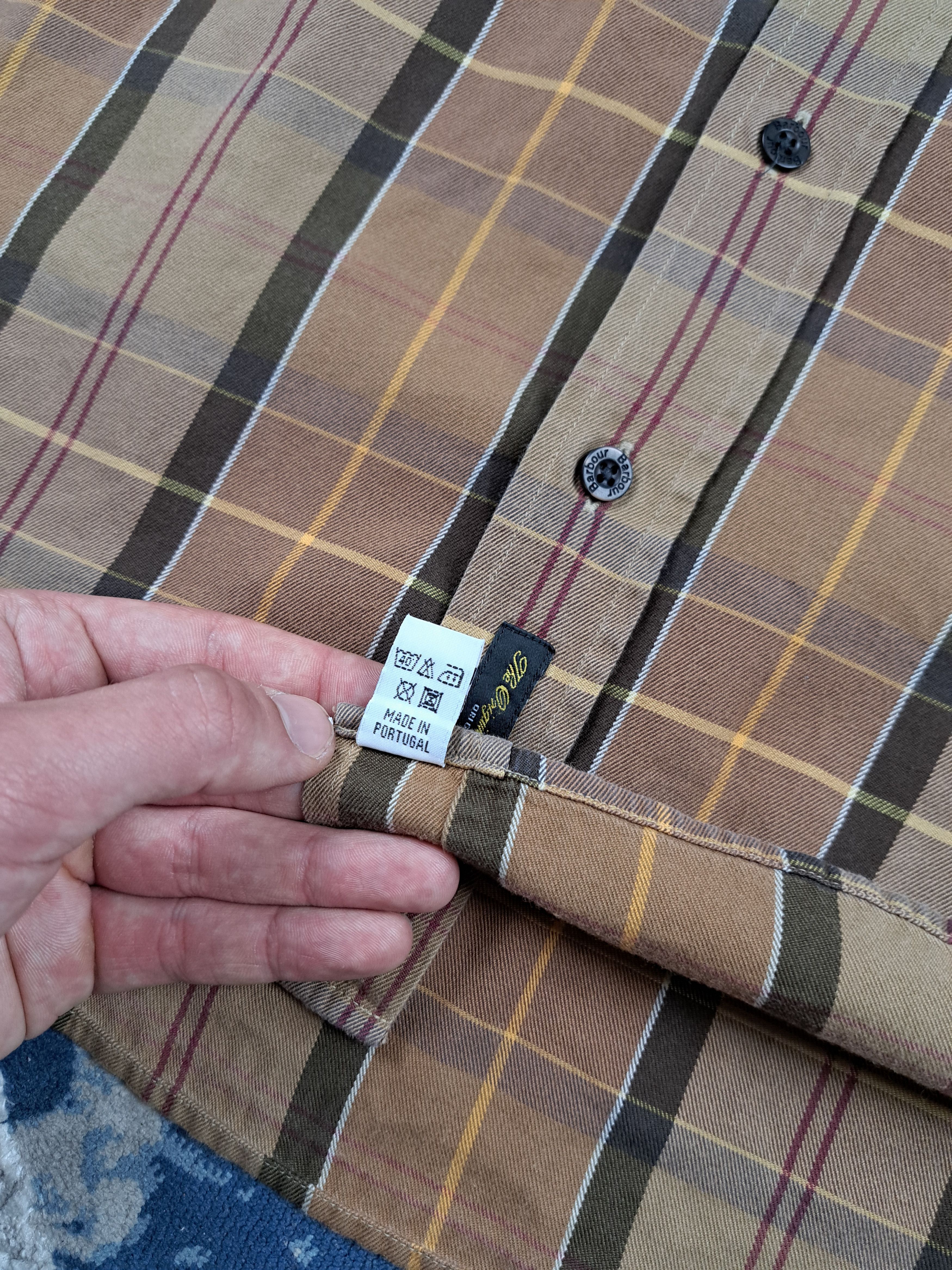Barbour Barbour Tartan Fullprint Shirt Checked Casual Old Money Size US XL / EU 56 / 4 - 6 Thumbnail