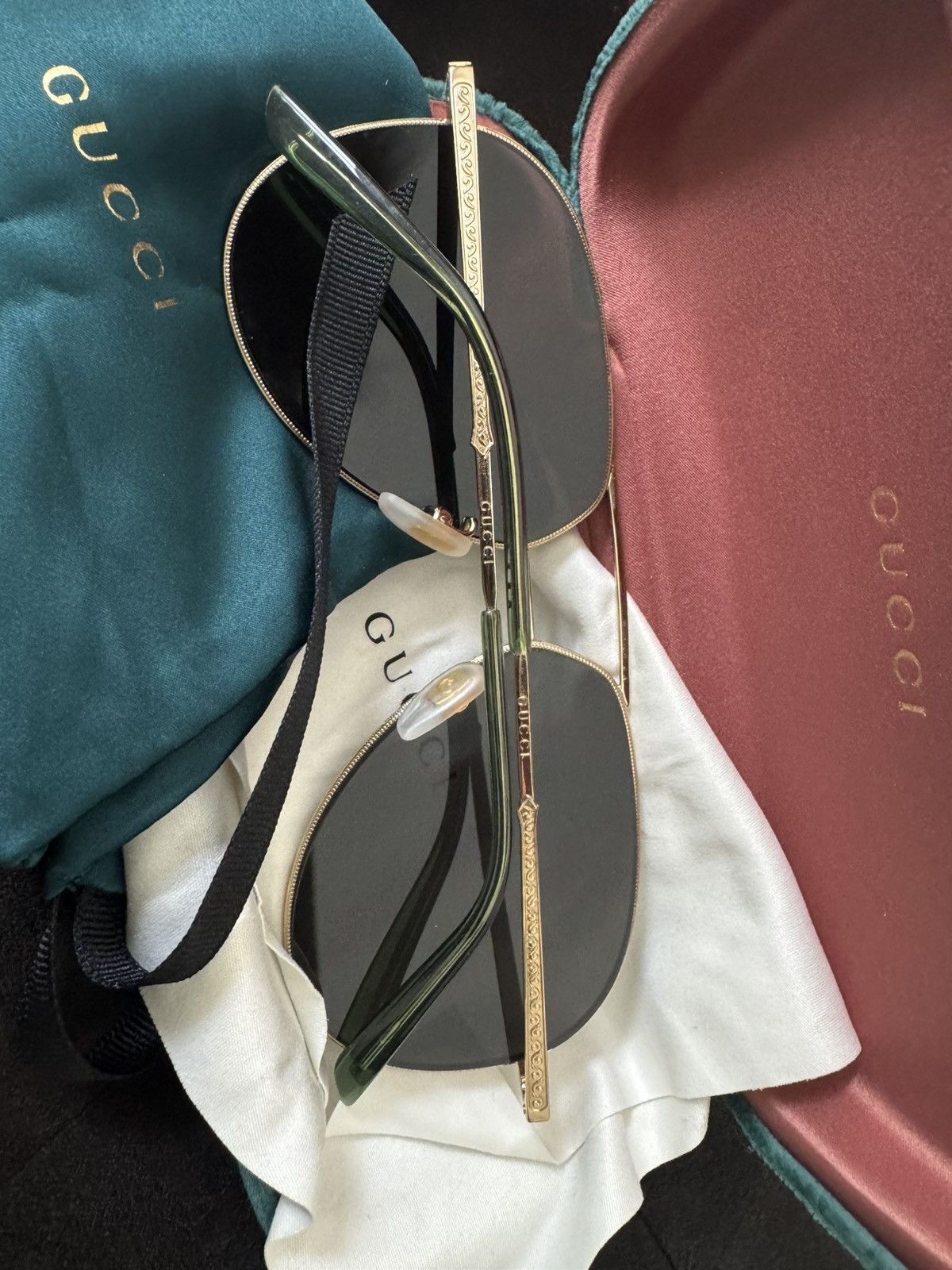 Gucci Gucci Aviator Glasses Size ONE SIZE - 4 Thumbnail