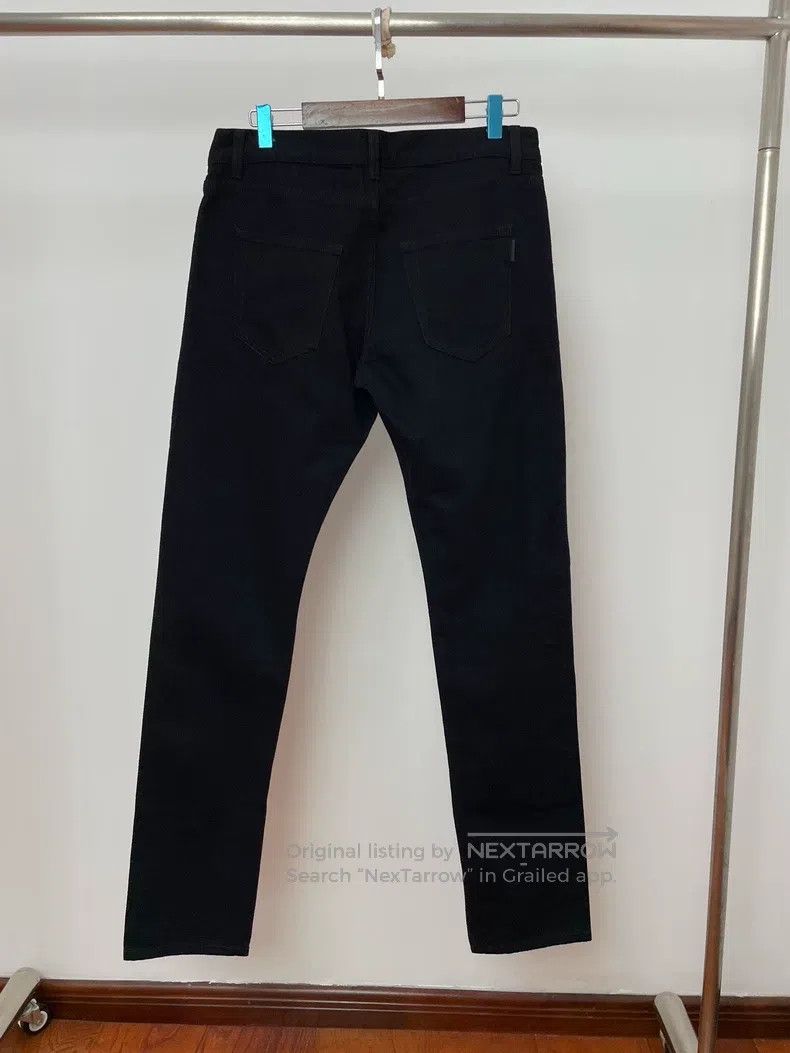 Saint Laurent Paris Saint Laurent Paris Straight Leg Basic Black Denim Jeans N Size US 31 - 2 Thumbnail