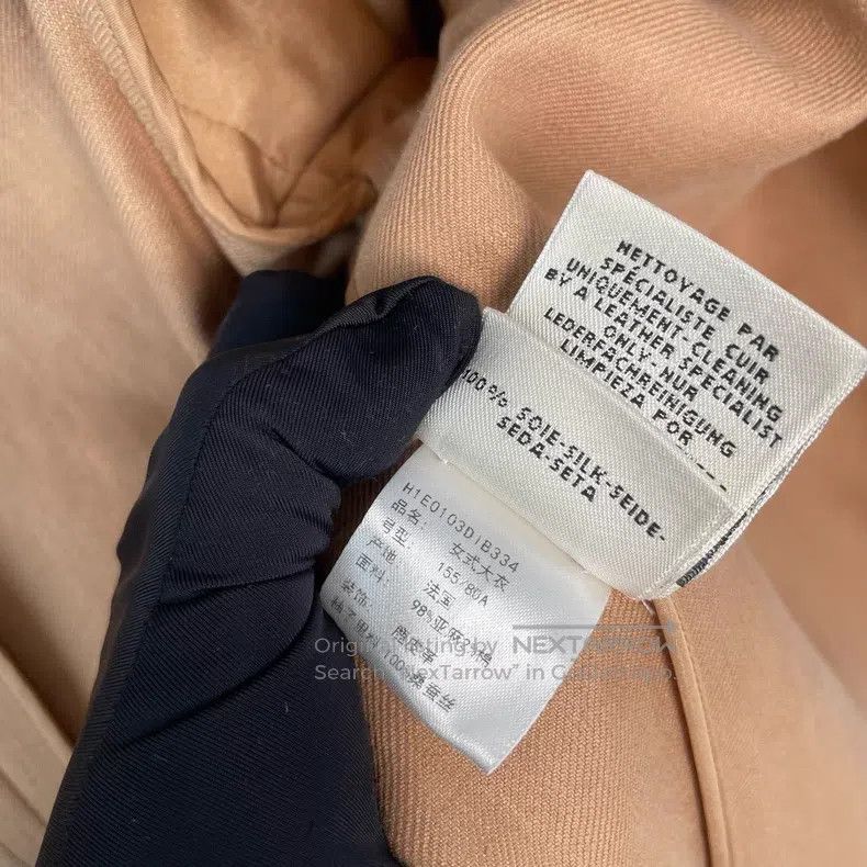 Hermes Hermes Linen Coat - Brown Size XXS / US 00 / IT 34 - 8 Thumbnail