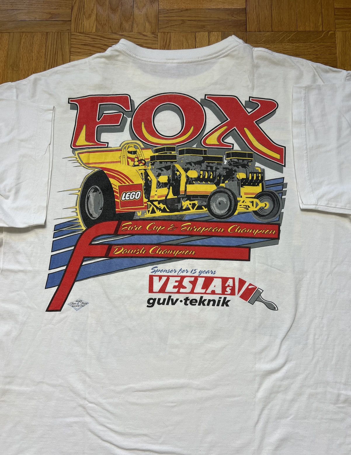 LEGO × Vintage Tshirt Fox Lego 2002 vintage champion rare car Size US XL / EU 56 / 4 - 2 Thumbnail
