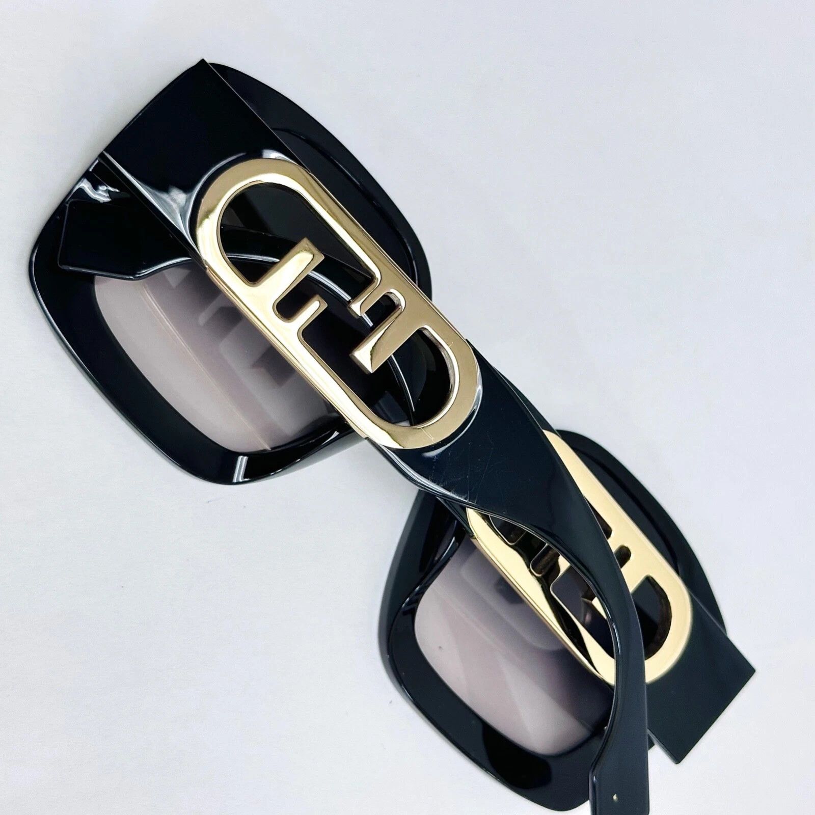 Fendi FENDI O'LOCK 40048 Black Fashion FF Sunglasses FE40048U Size ONE SIZE - 10 Thumbnail