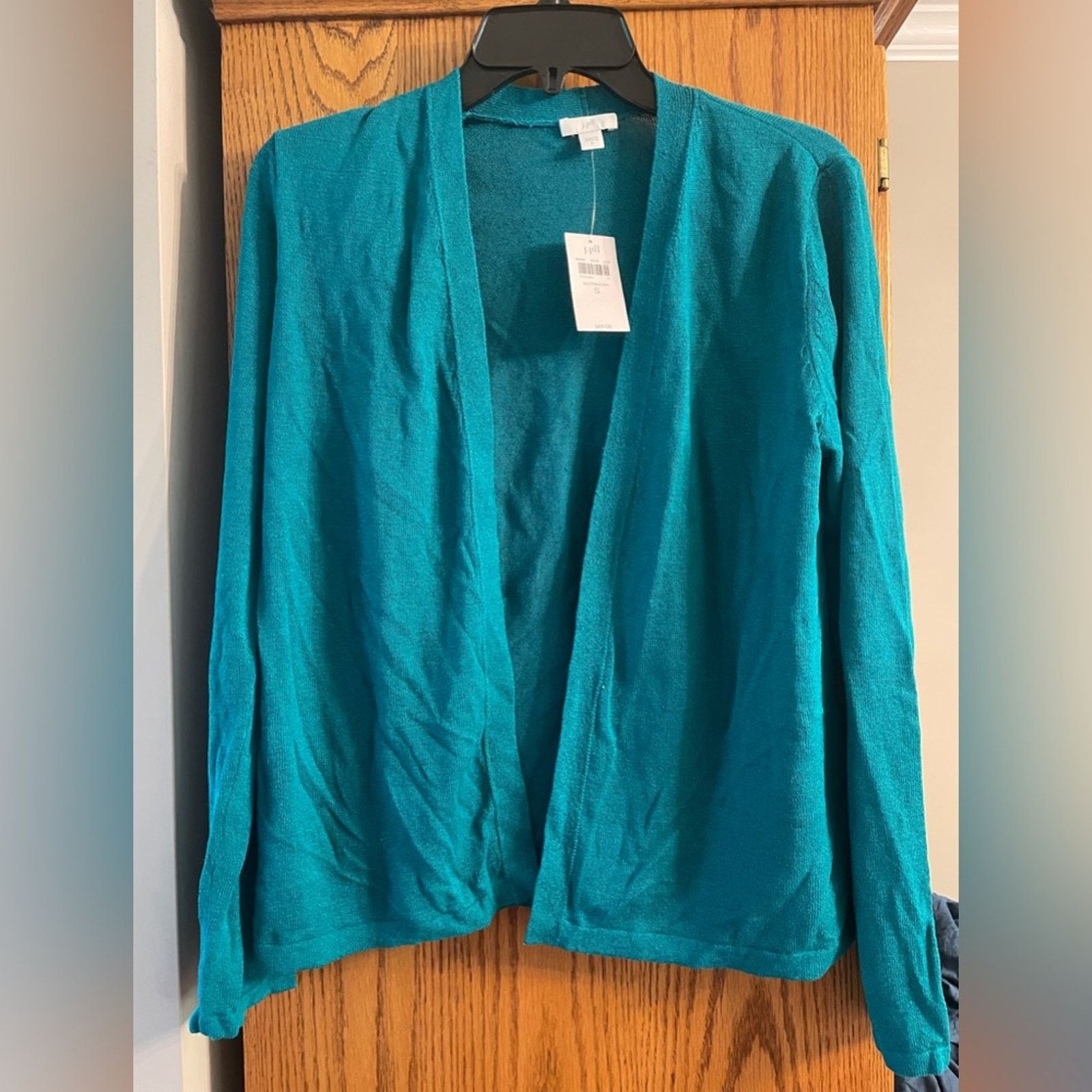 J. Jill NWT J. Jill Vibrant Blue Open-Front Cardigan Size S / US 4 / IT 40 - 1 Thumbnail