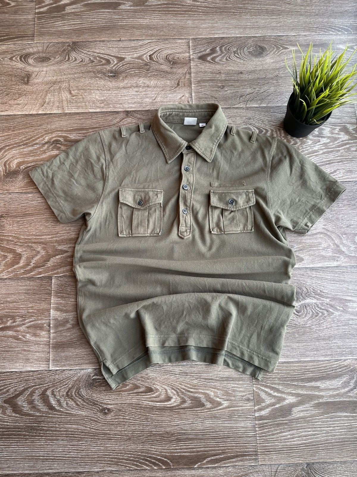 Michael Bastian 🔥 Uniqlo x Michael Bastian Retro Classic Polo T Shirt Army Size US M / EU 48-50 / 2 - 1 Thumbnail