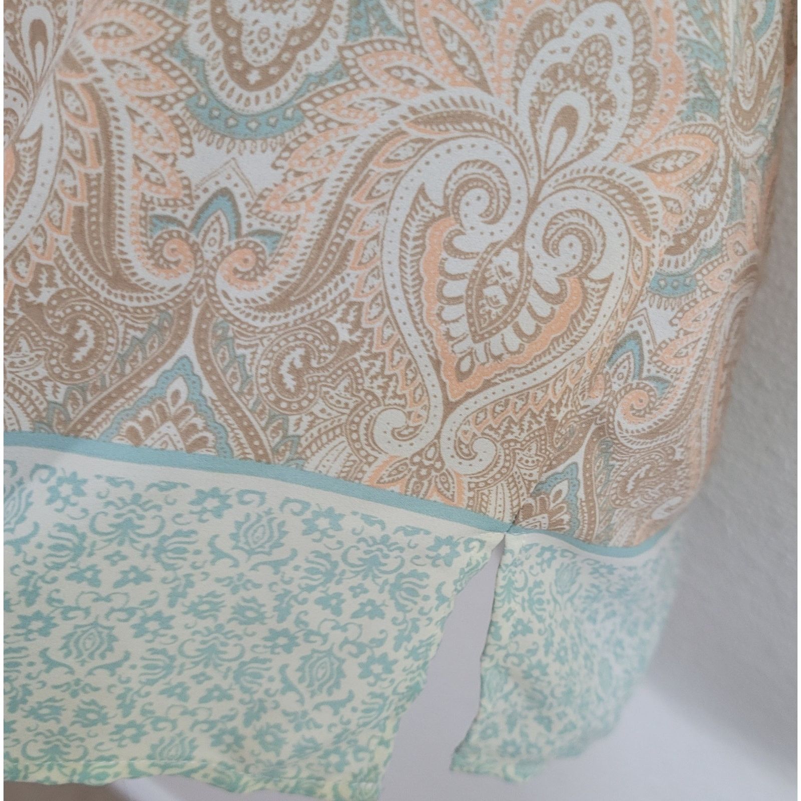 Other Rose & Olive Beige Orange Paisley Print Shirt S Long Sleeves Size S / US 4 / IT 40 - 3 Thumbnail
