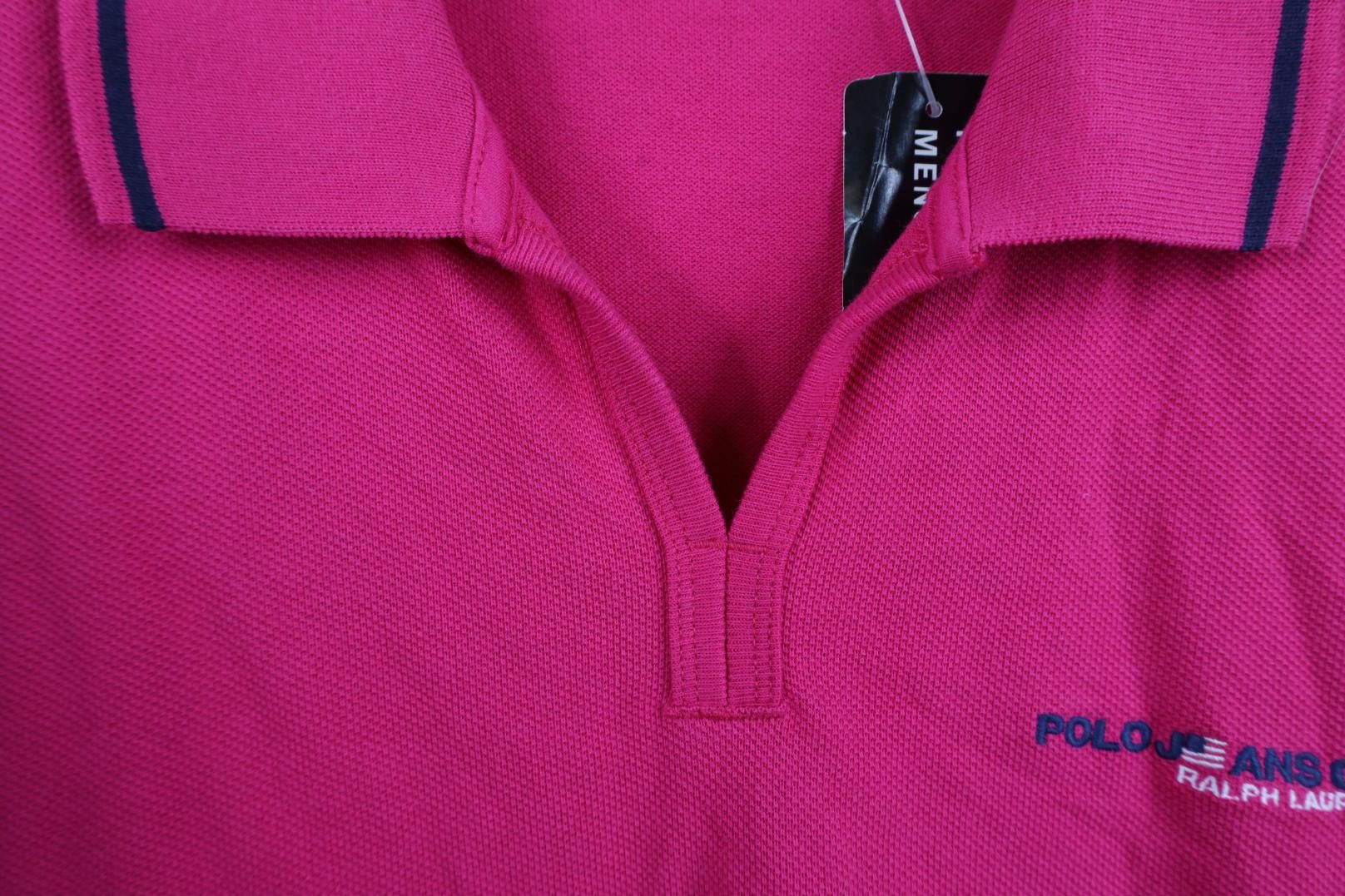 Polo Ralph Lauren Deadstock Vintage 90s Ralph Lauren USA Flag Knit Polo Shirt Size US L / EU 52-54 / 3 - 8 Thumbnail