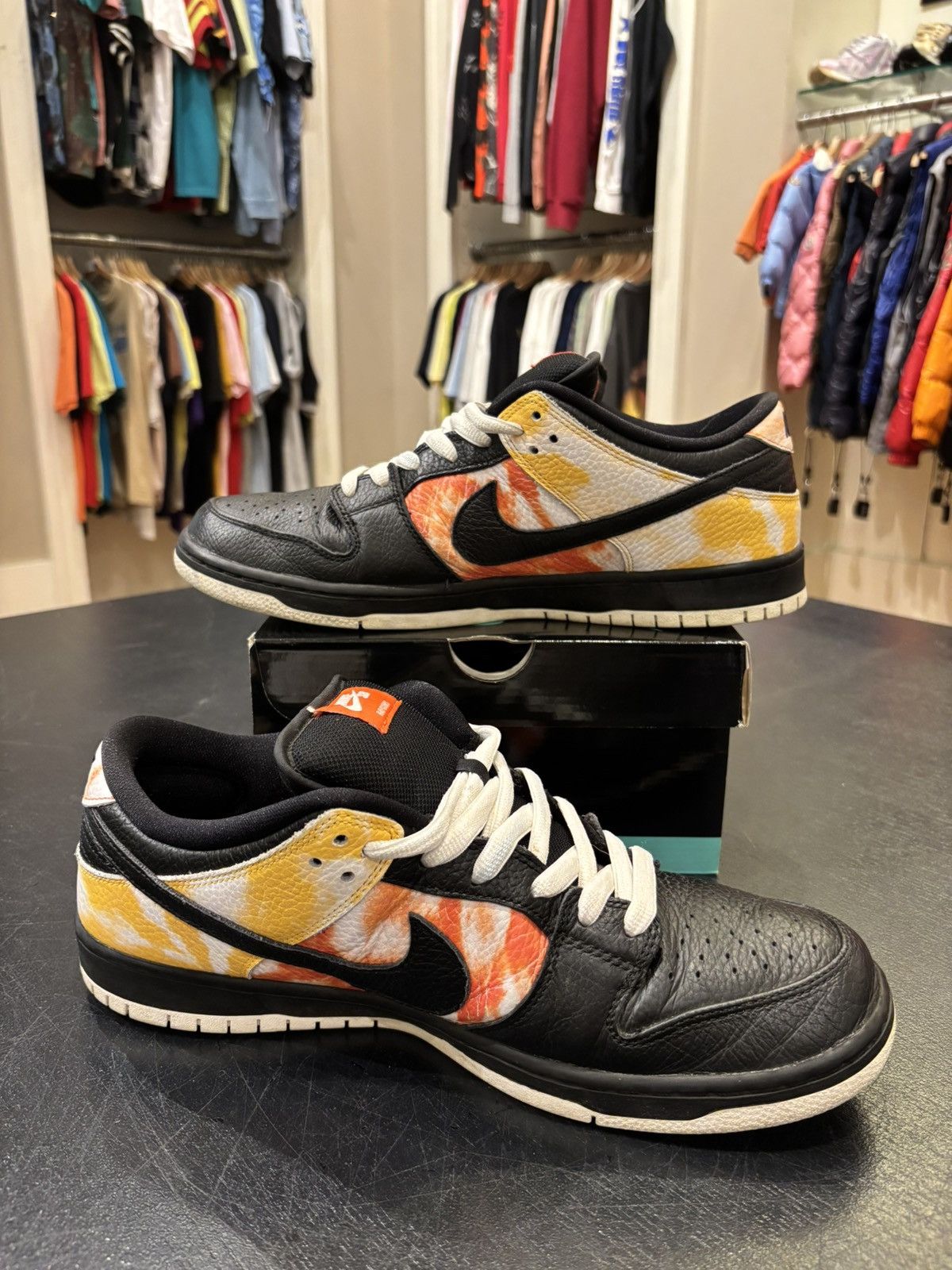 Nike Nike SB Dunk Low Raygun Tie-Dye Black Size US 13 / EU 46 - 2 Thumbnail